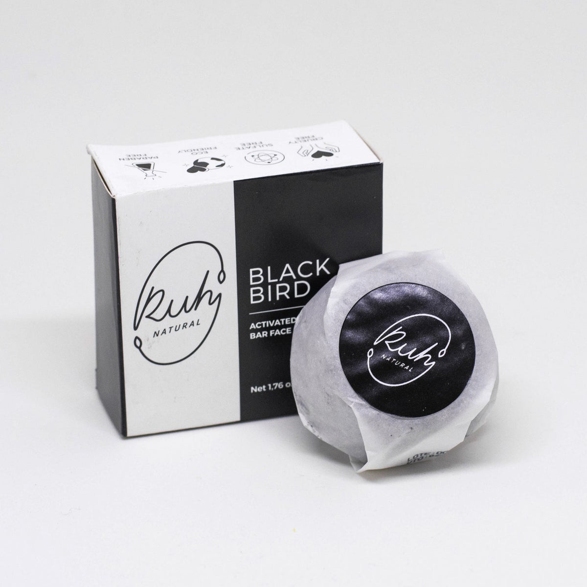 Activated Charcoal Bar Face Soap - Blackbird