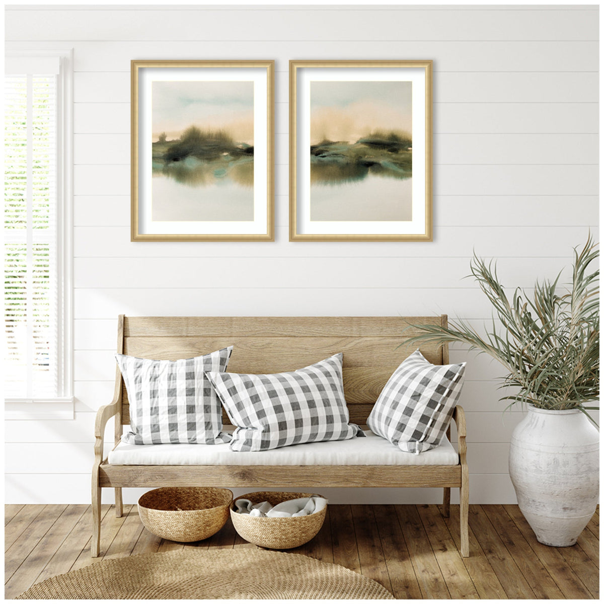 Tranquil Meadows 2 Piece Framed Wall Art Print Set by Amy Lighthall