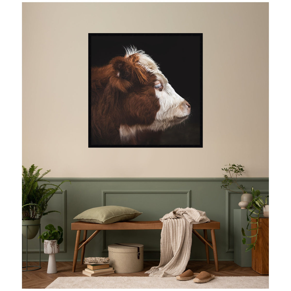 Cow Profile by Emiko and Mark Franzen F2 Images Framed Wall Art Print