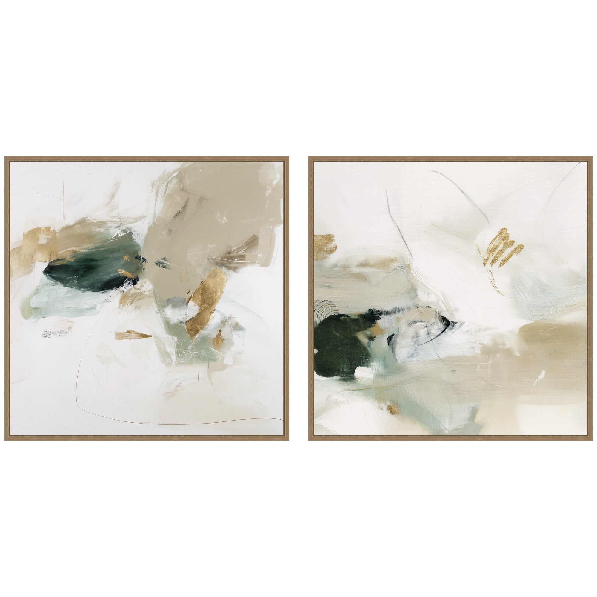 Field No. 1 & No. 2 2 Piece Framed Canvas Wall Art Set by Amy Lighthall