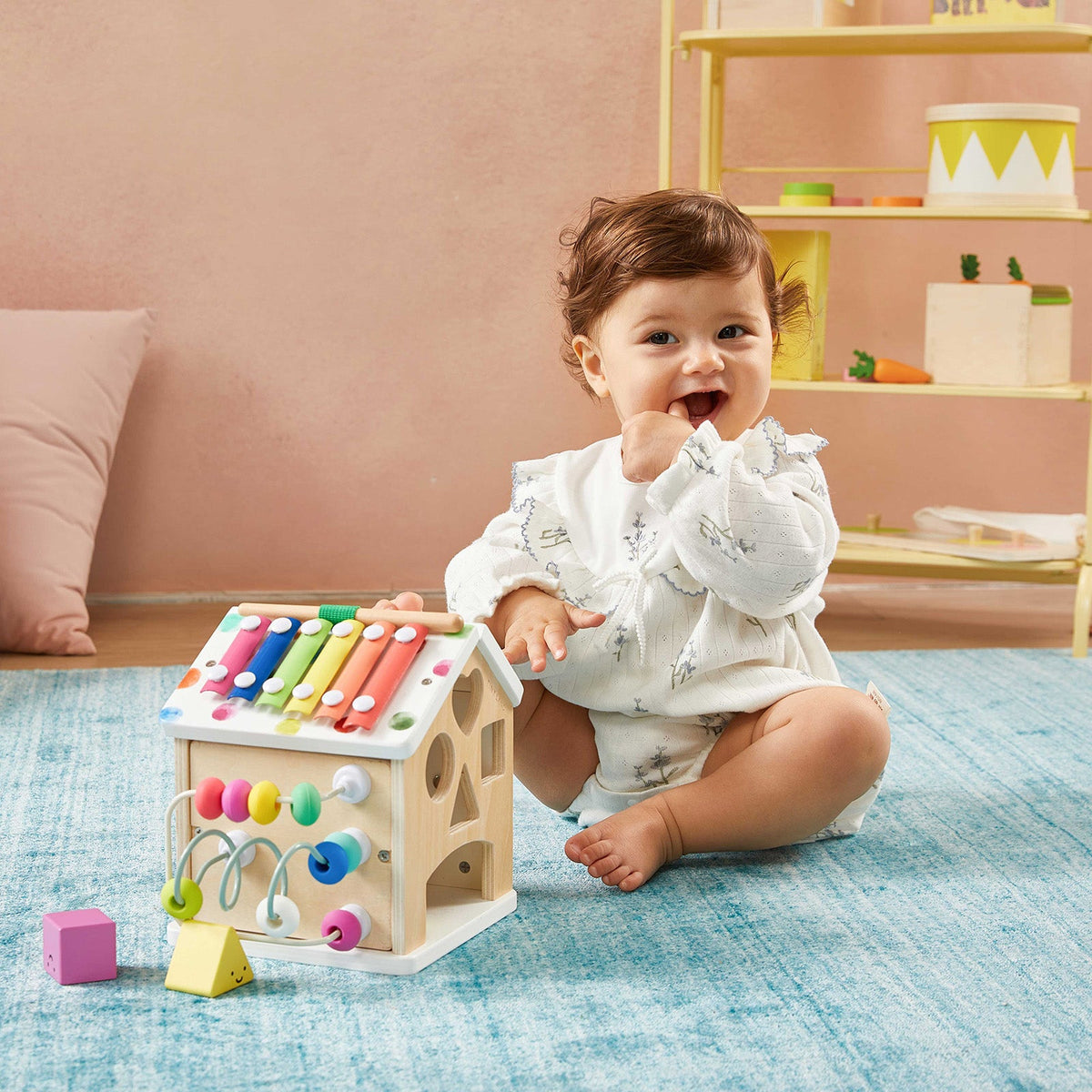 Brain & Hands Playset β Montessori Box (4β6 Months) + Activity Cube