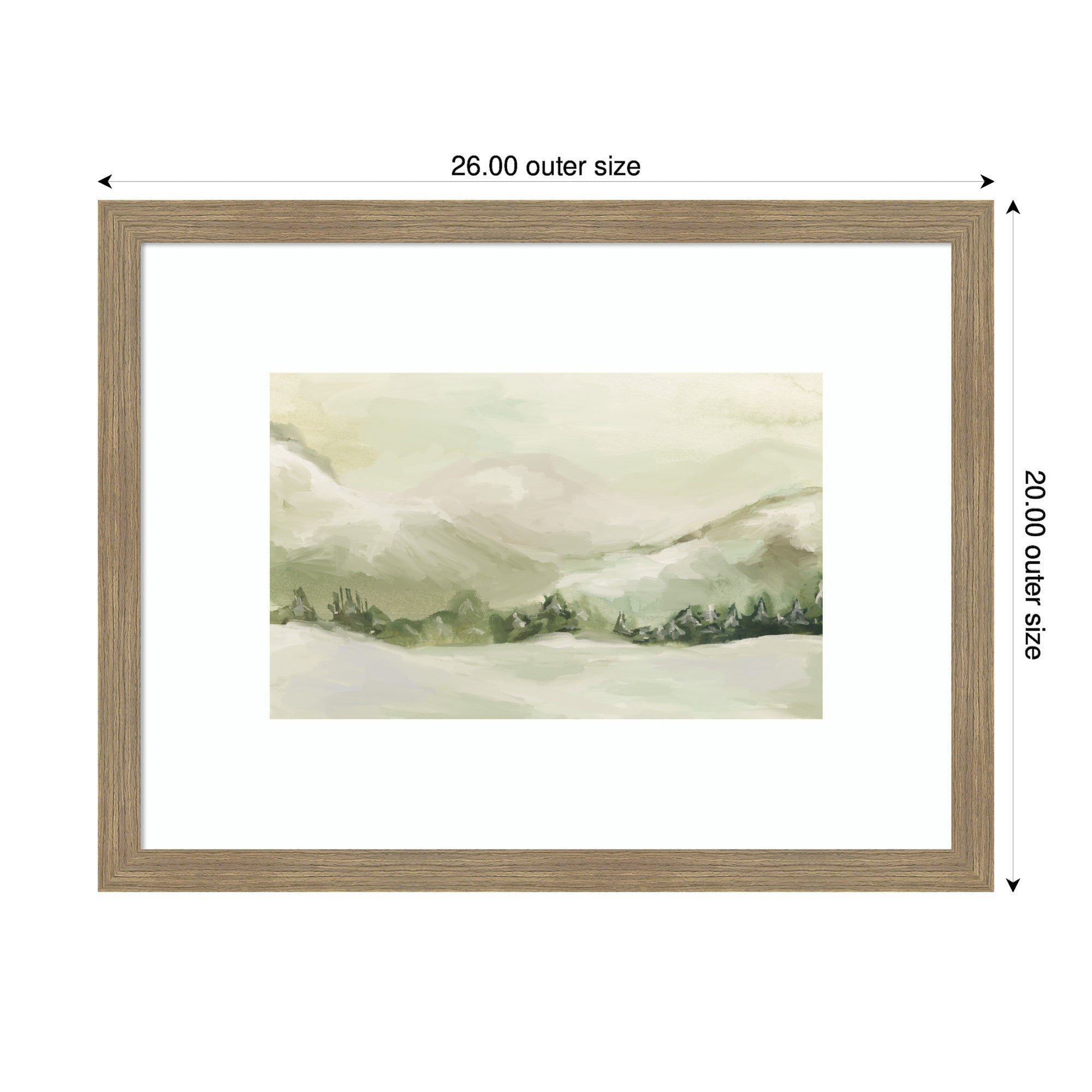 AQ Winter Landscape No. 3 by Annie Quigley Framed Wall Art Print