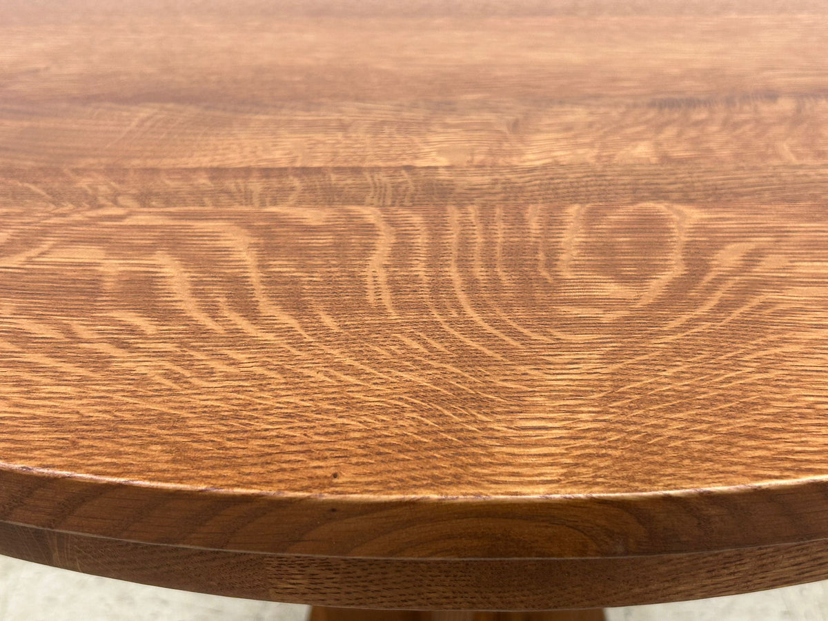 Mission Quarter Sawn Oak Round Dining Table, Kitchen Table - 40"