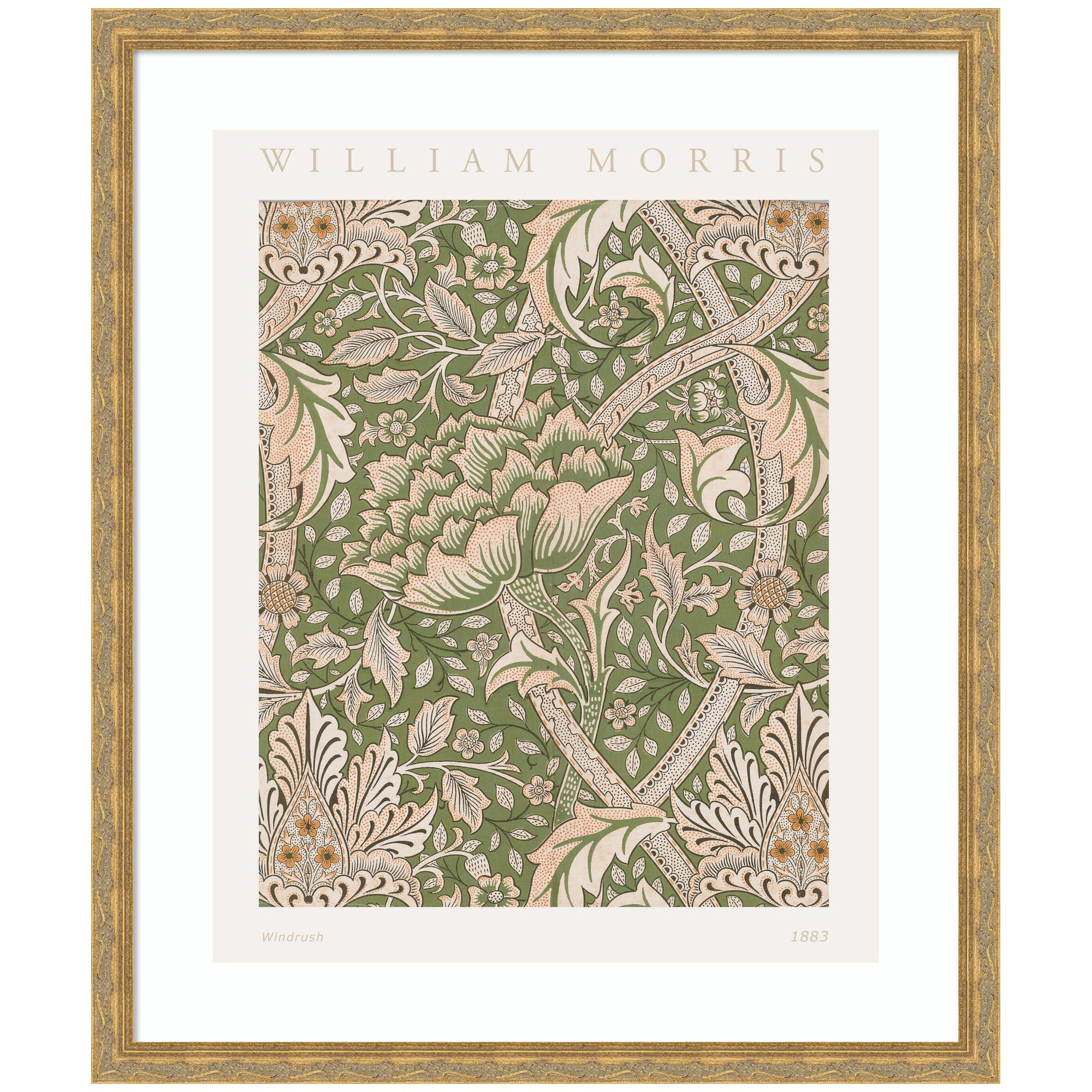 Framed Art Poster William Morris Windrush 1883 by The Art Institute of Chicago