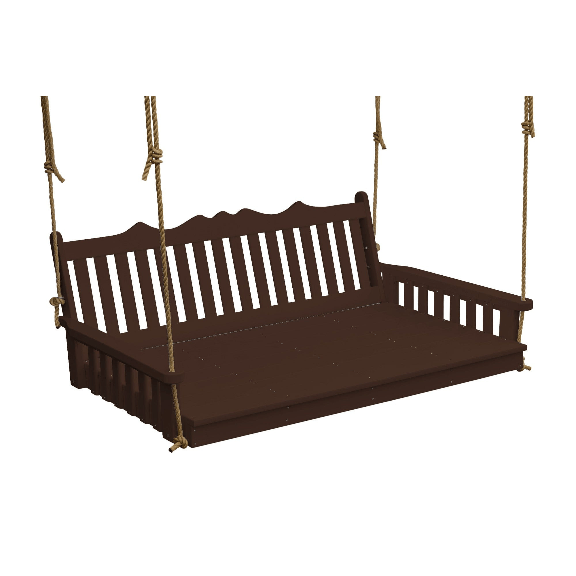 Keystone Amish Co. 5 Foot York Recycled Plastic Swing Bed, Tudor Brown