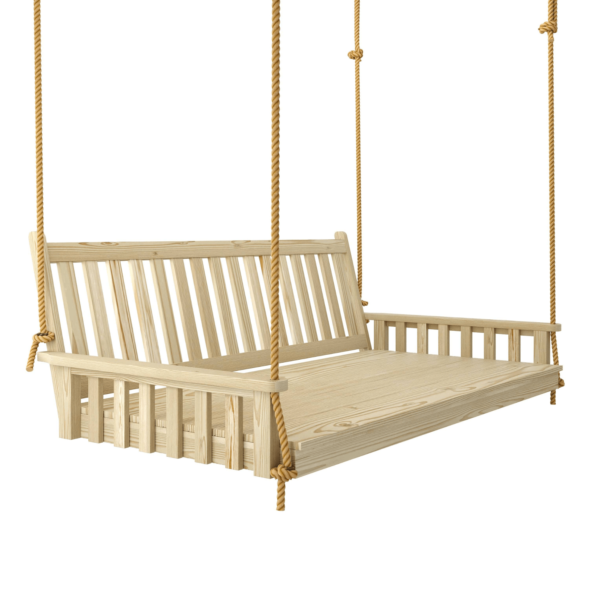 Keystone Amish Co. 6 Foot Franklin Porch Swing Bed, Unfinished