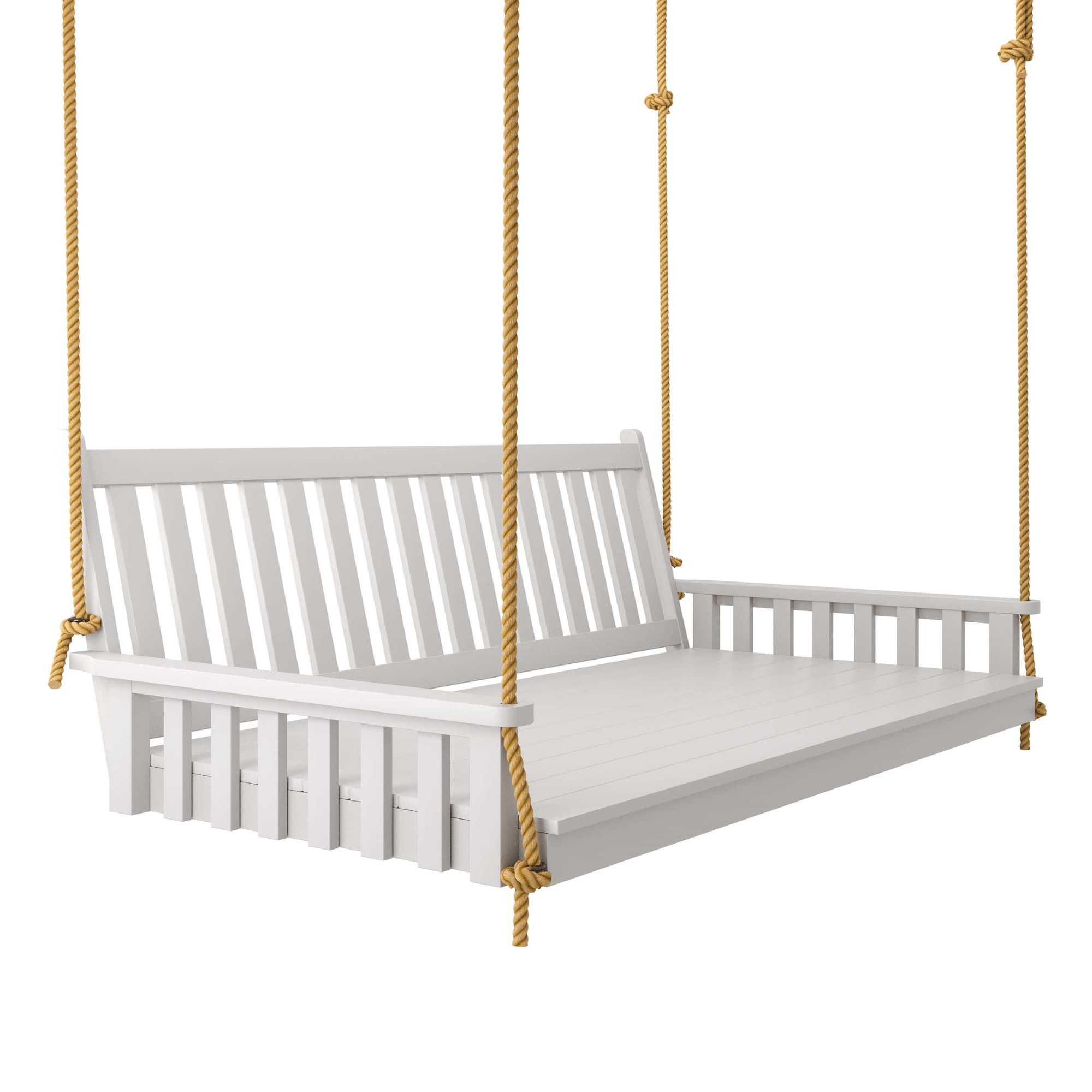 Keystone Amish Co. Twin Franklin Porch Swing Bed, White Paint