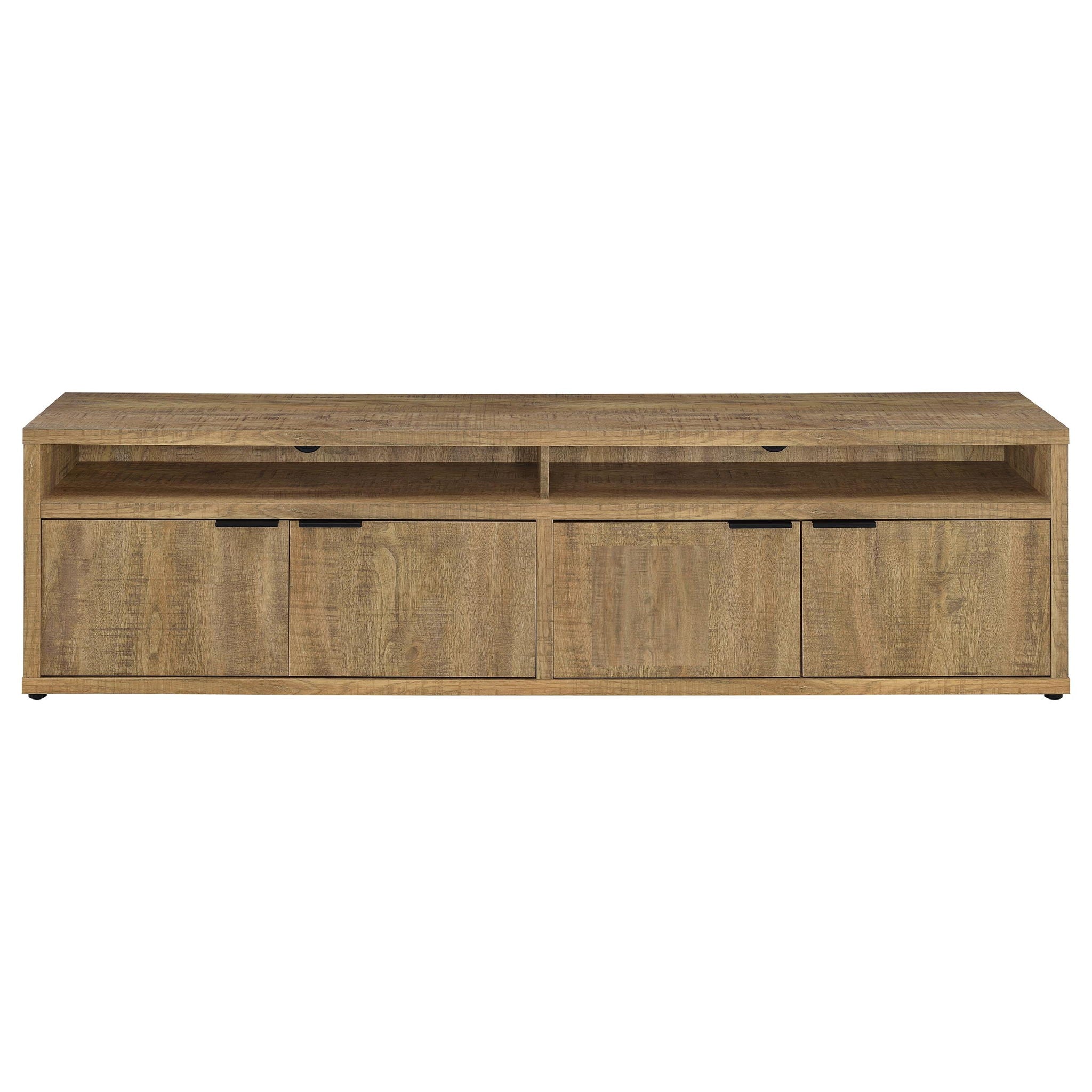 Sentnor 79-inch 4-door Engineered Wood TV Stand Media Console Mango