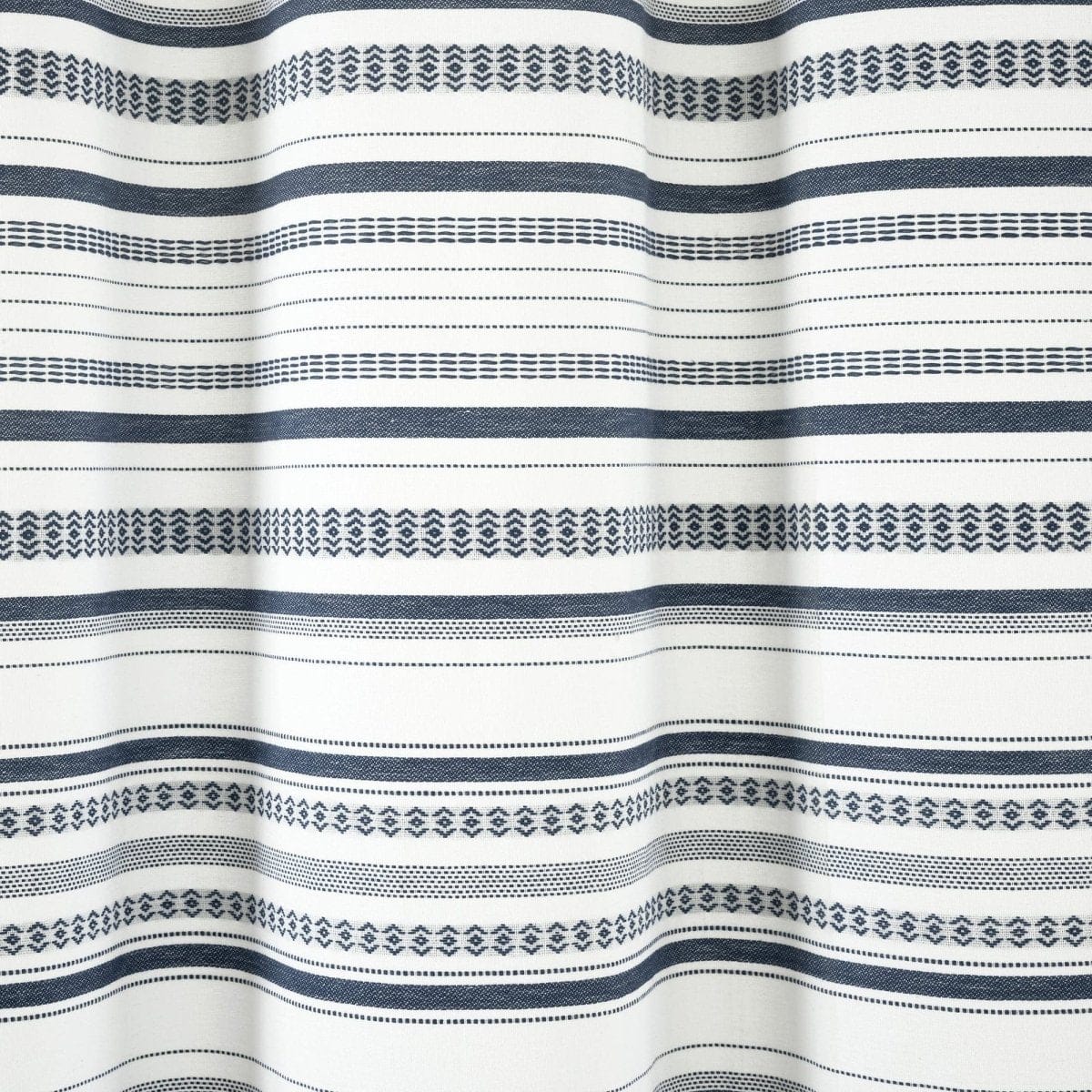 Urban Woven Yarn Dyed Recycled Cotton Blend Shower Curtain