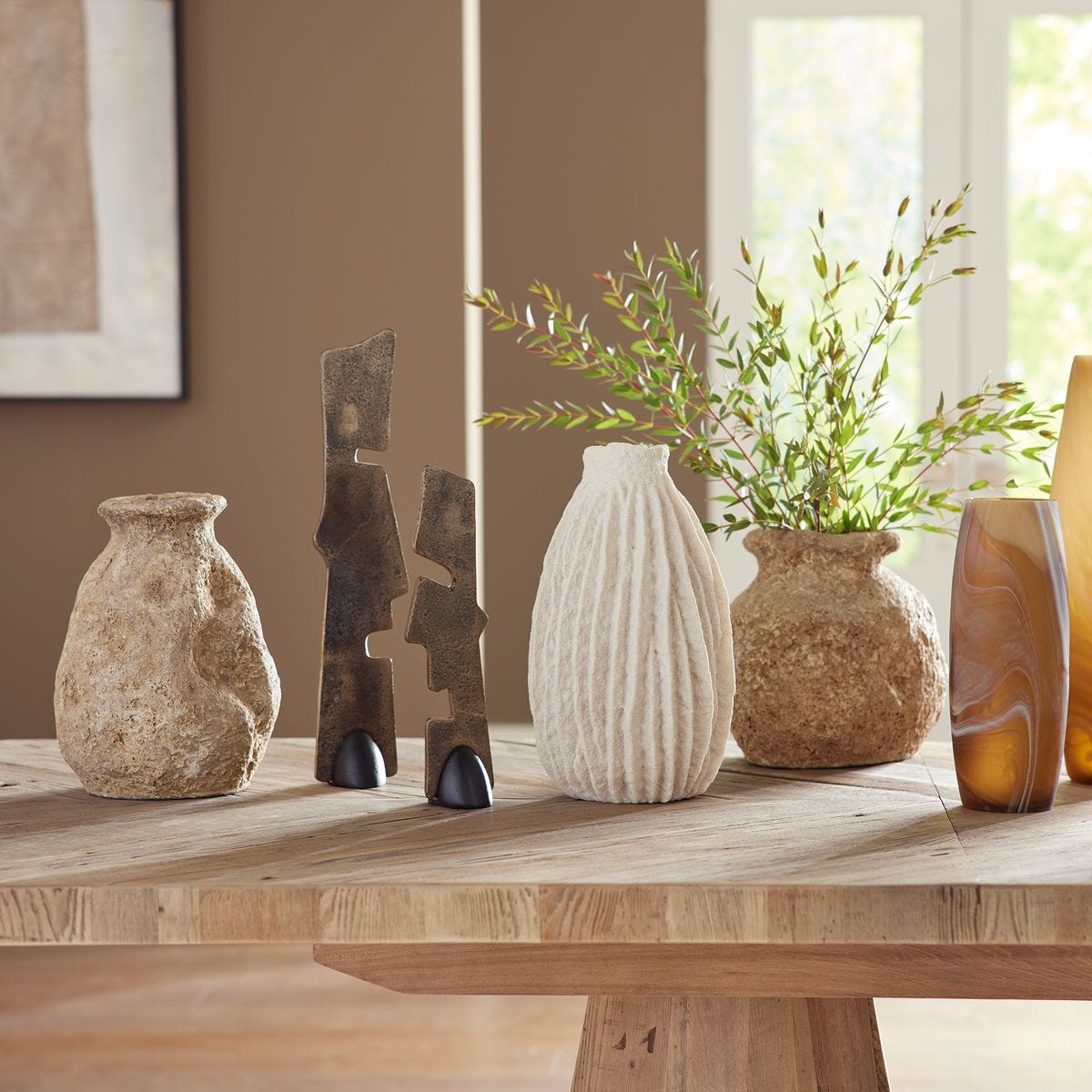Ancient Echos Indoor-Outdoor Vases - Set of 2