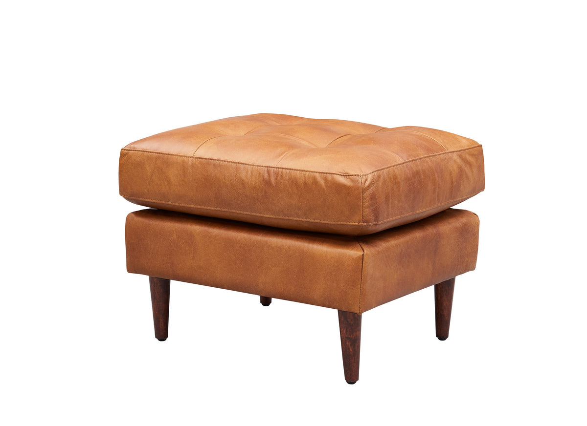 Alamo Top Grain Leather Love Seat - Light Brown