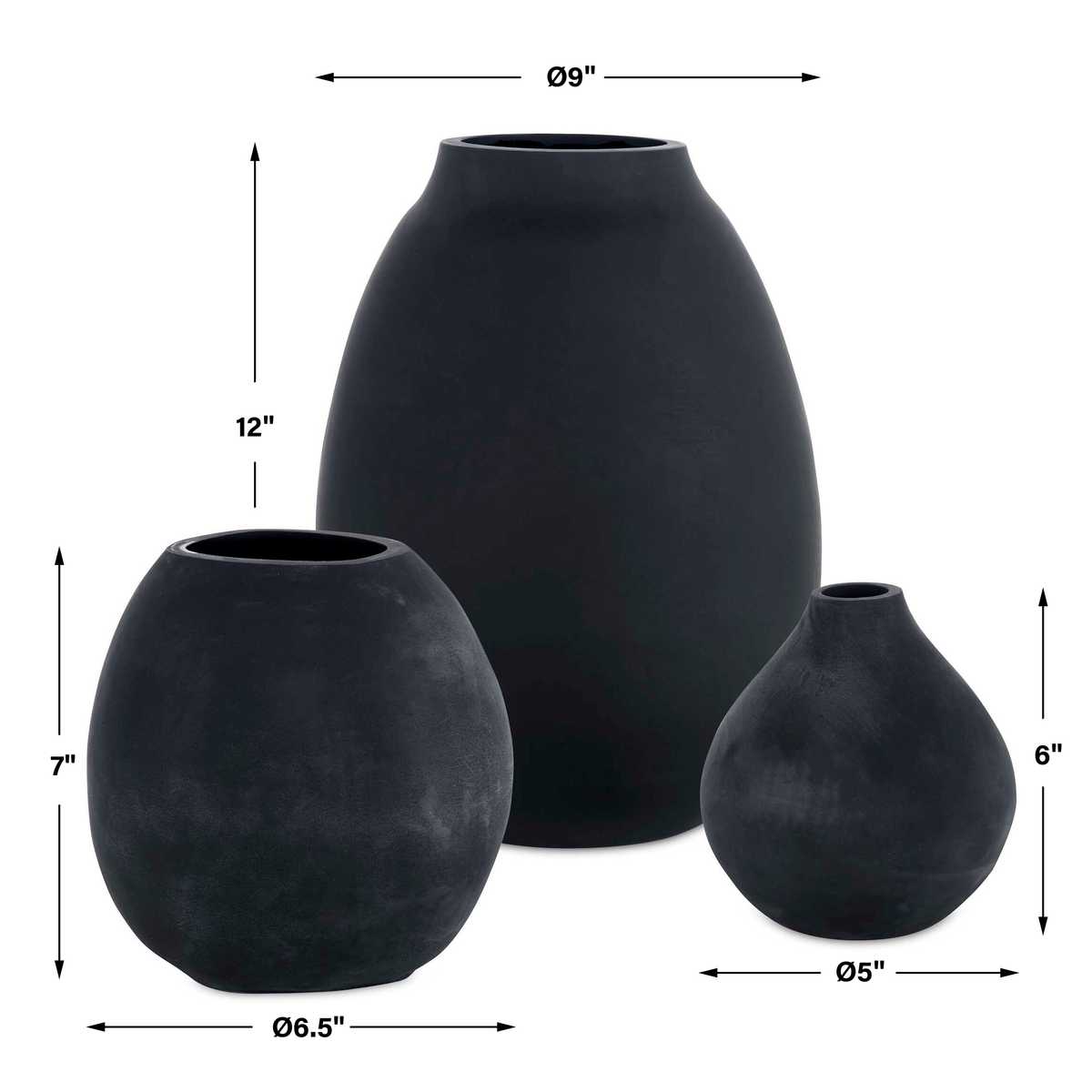 Hearth Vases - Set of 3