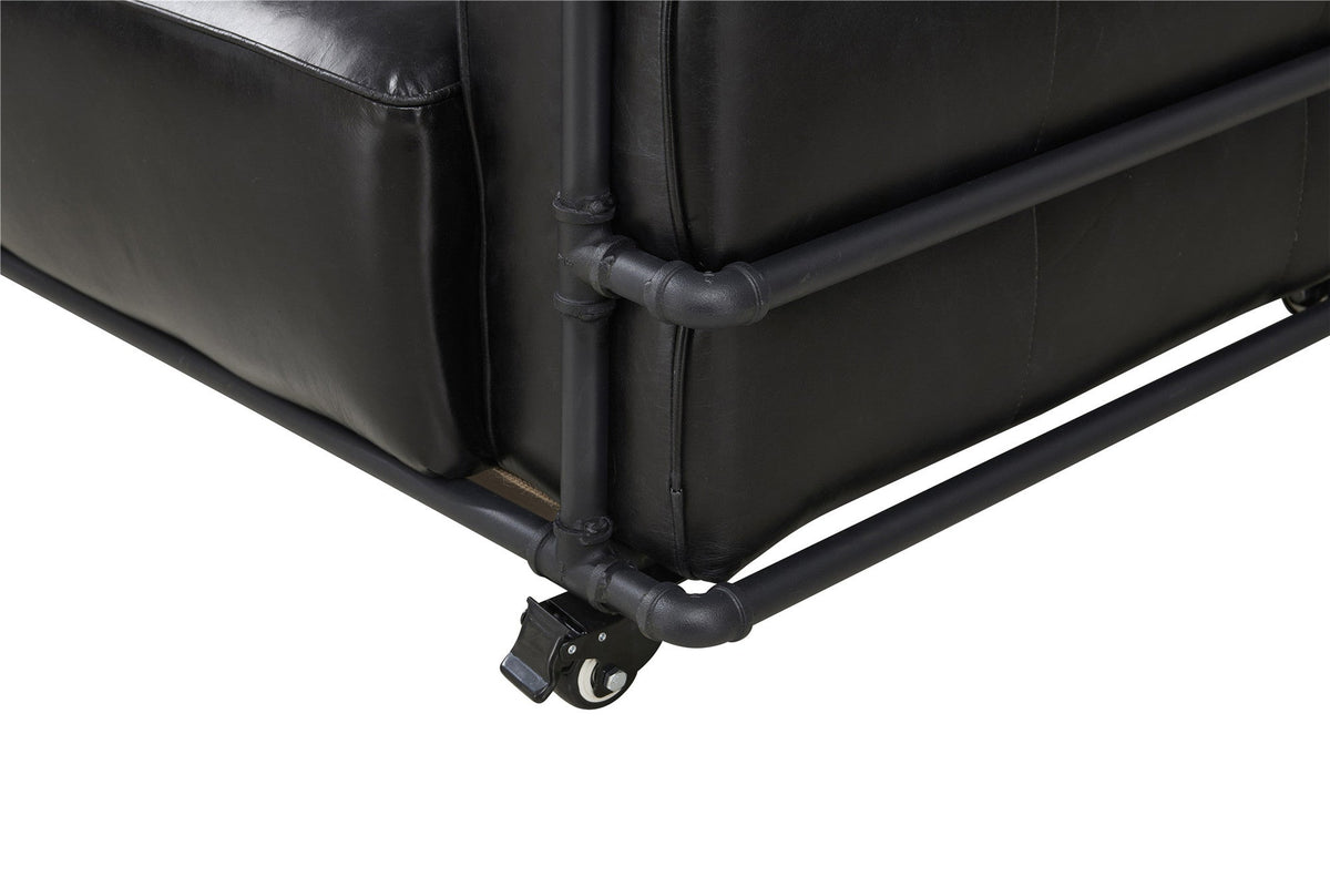 Henry Industrial Modern Leather Sofa (2 Colors Available)