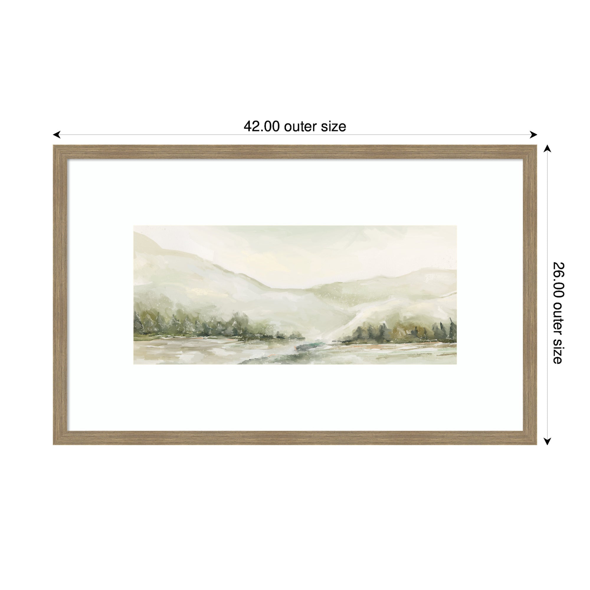 AQ Winter Landscape No. 6 by Annie Quigley Framed Wall Art Print