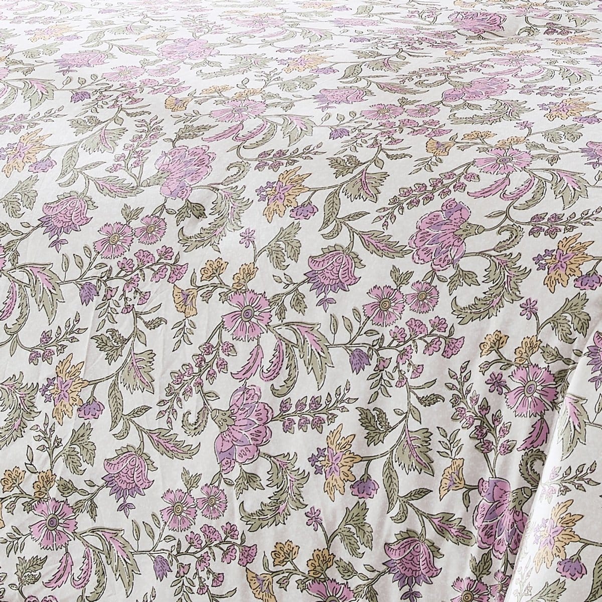 Lillian Block Print Reversible Comforter Set 5Pc
