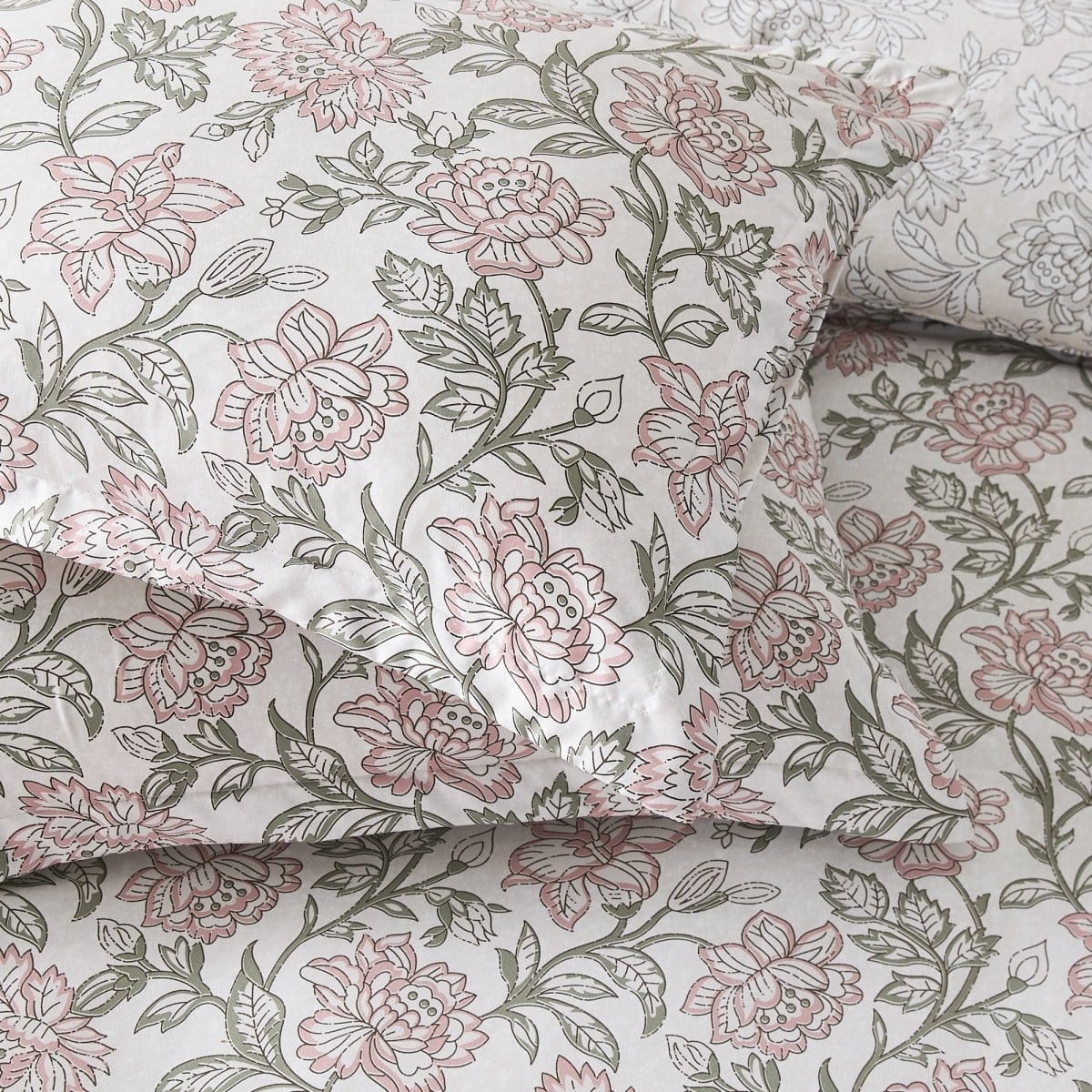 Zara Floral Block Reversible Comforter 5Pc Set