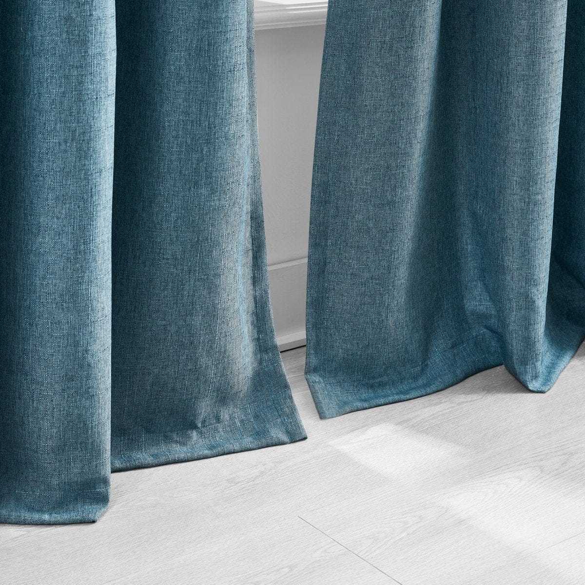 Meena Slub 100% Blackout Window Curtain Panels