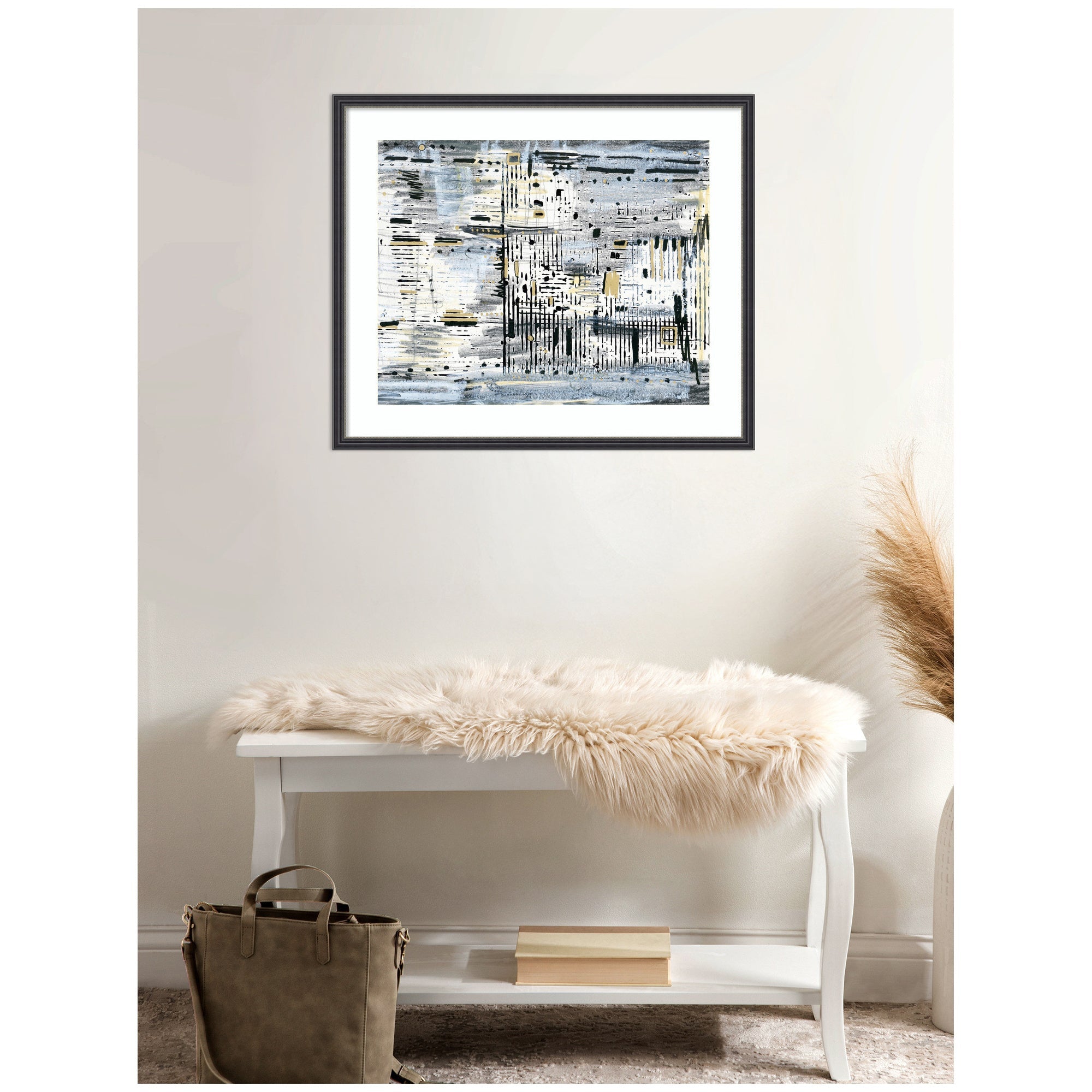 Framed Art Brookyln Bridge Horizontal by Leah Nadeau