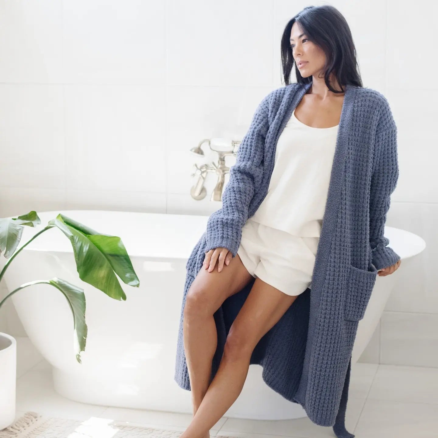 Waffle Knit Robe Medium