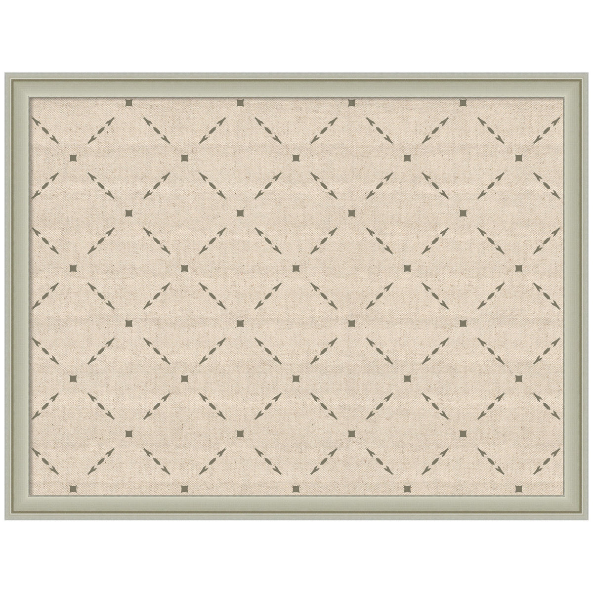 Pinboard Green Lattice Print