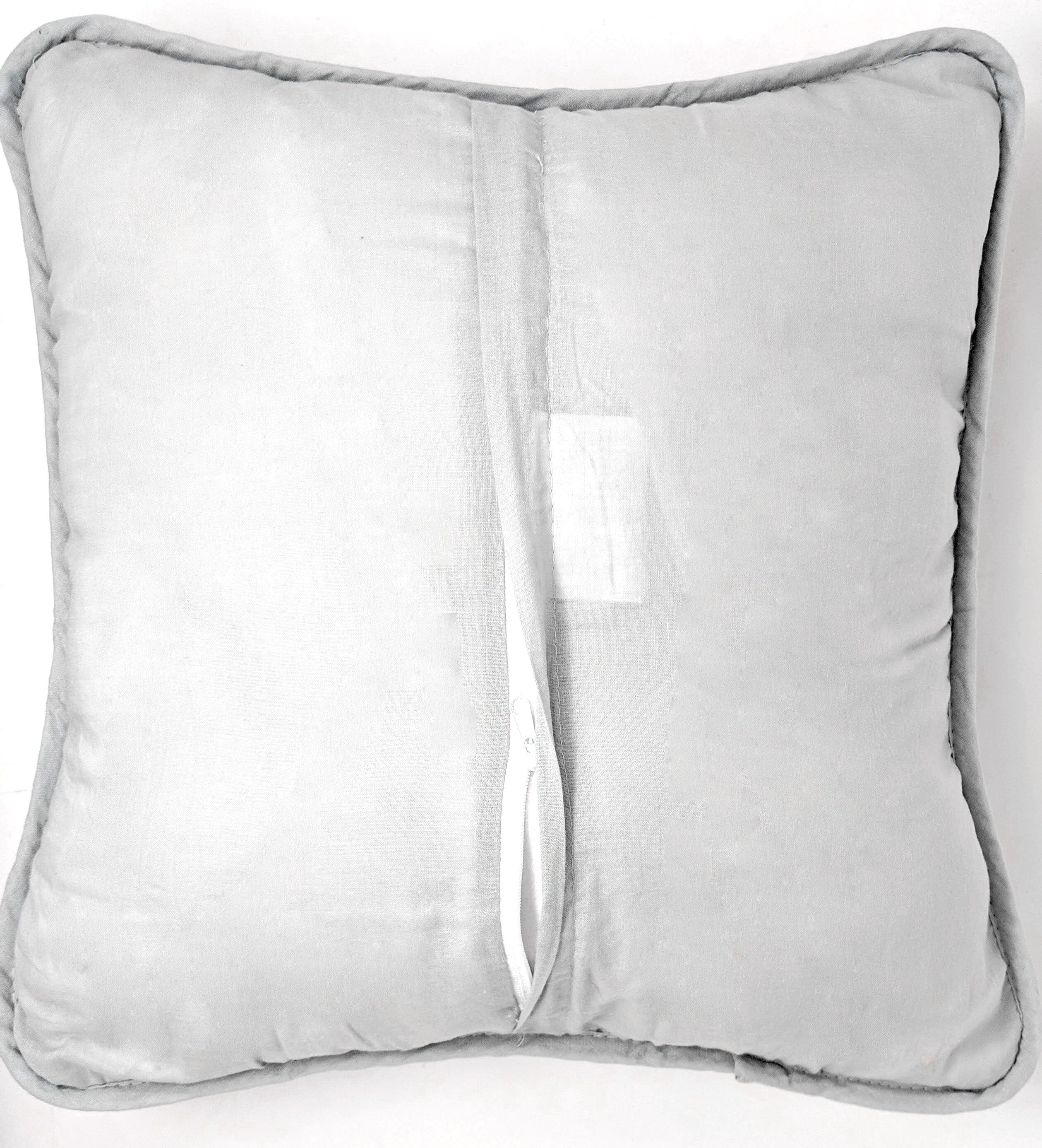Tache Cotton Light Grey Silver Soothing Pastel Cushion Covers / Euro Sham (JHW-862)