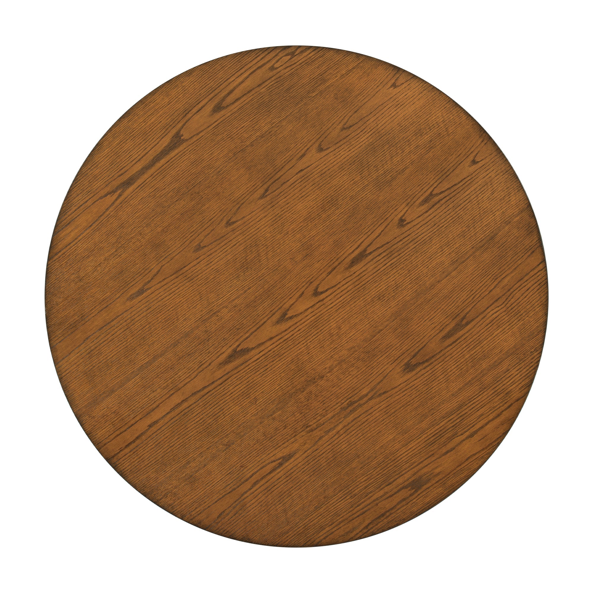 TOPMAX Mid-Century Solid Wood Round Dining Table for Small Places