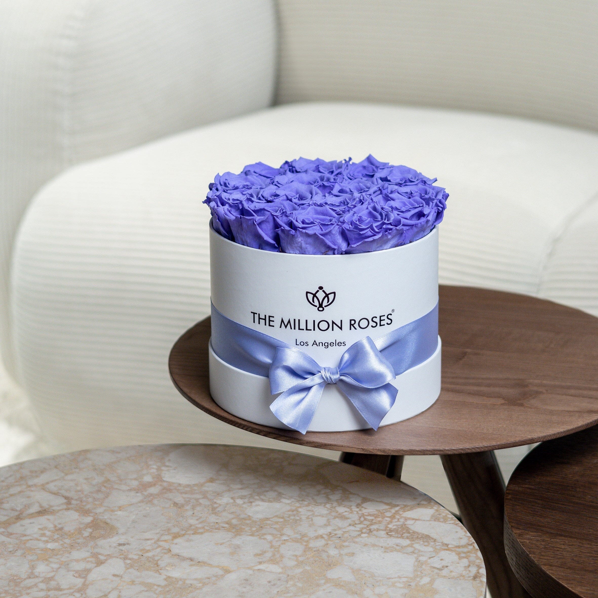 Classic White Box | Violet Roses