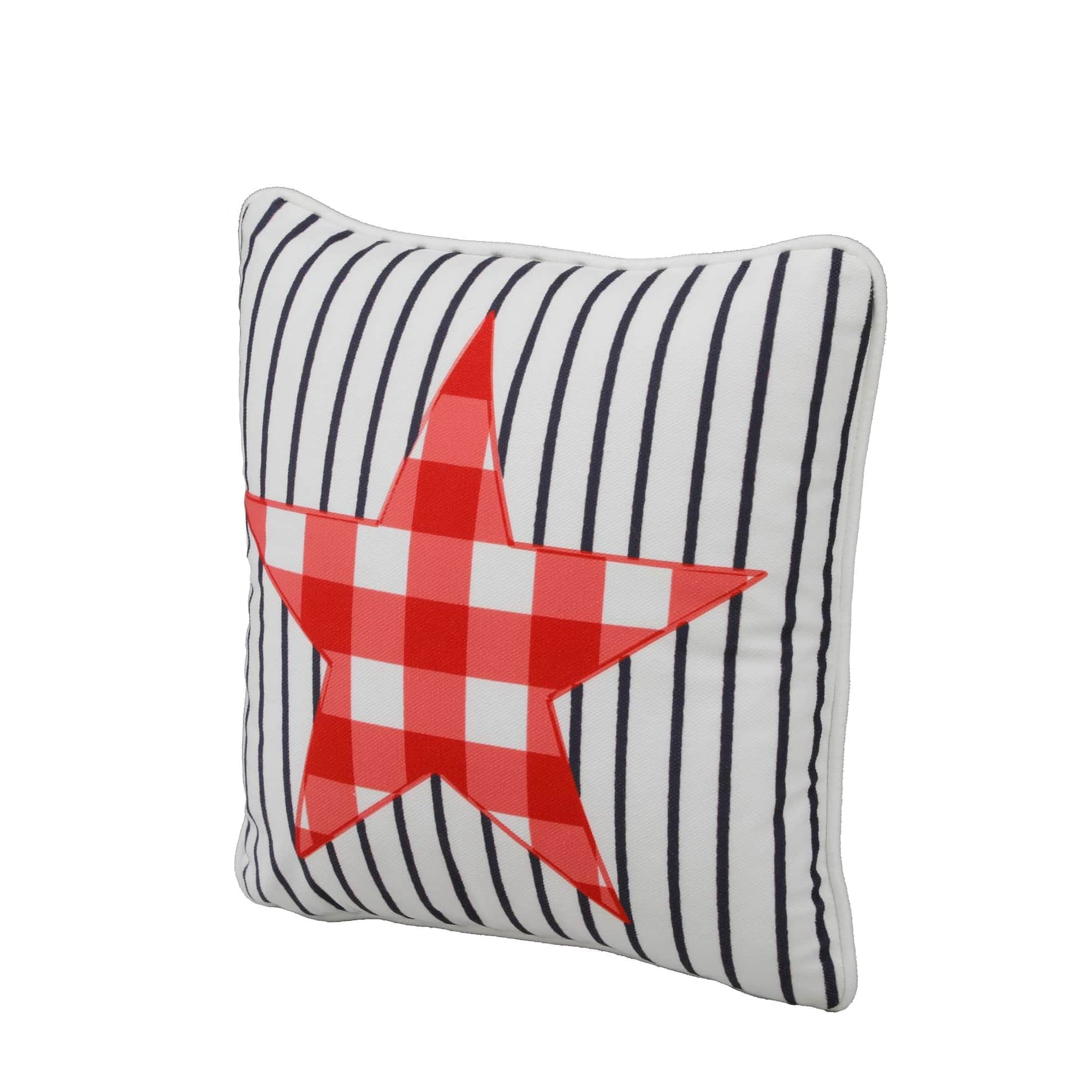 East Green Outdoor Patriotic 14"x14" Accent Pillow