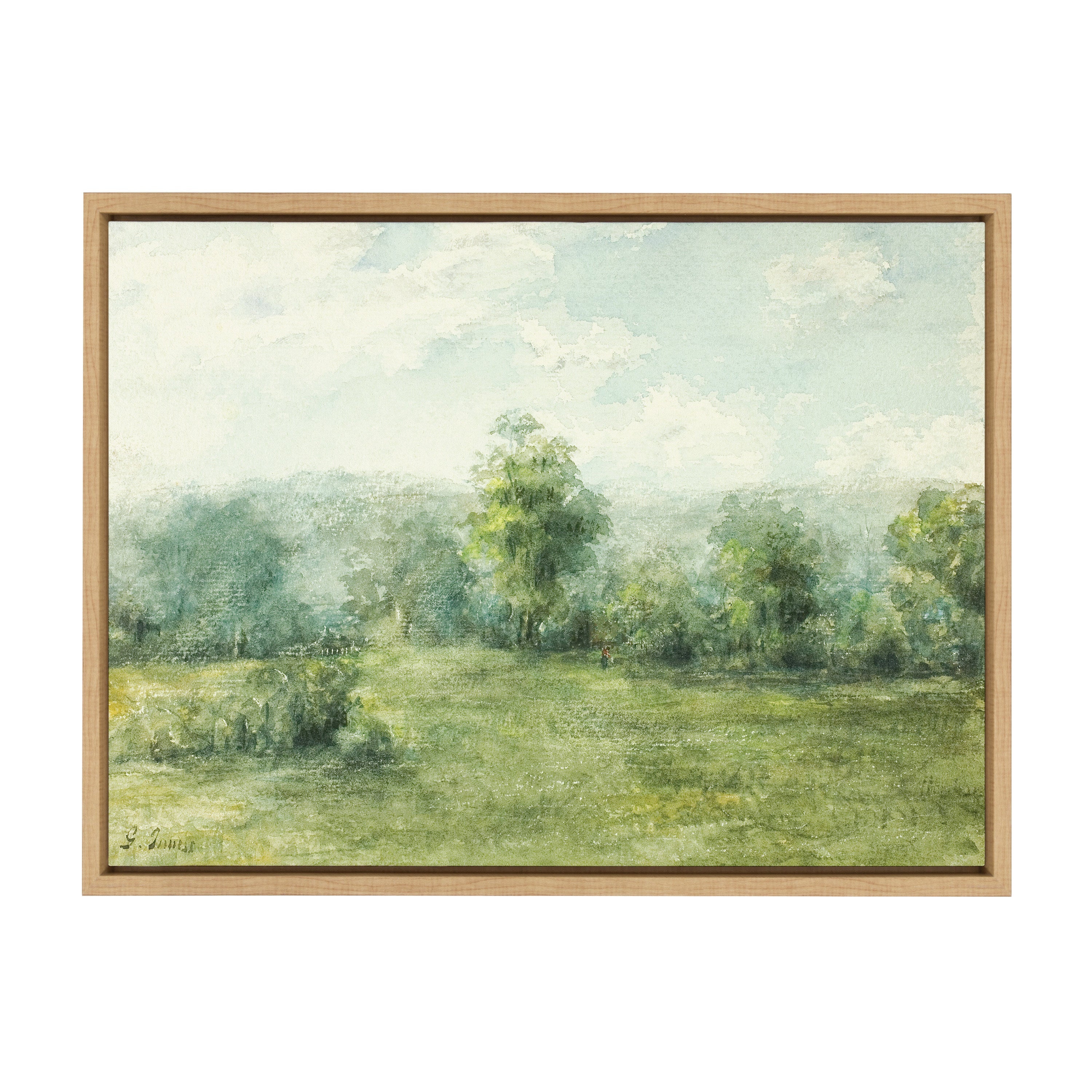 Sylvie George Inness Landscape Framed Canvas by The Art Institute of Chicago