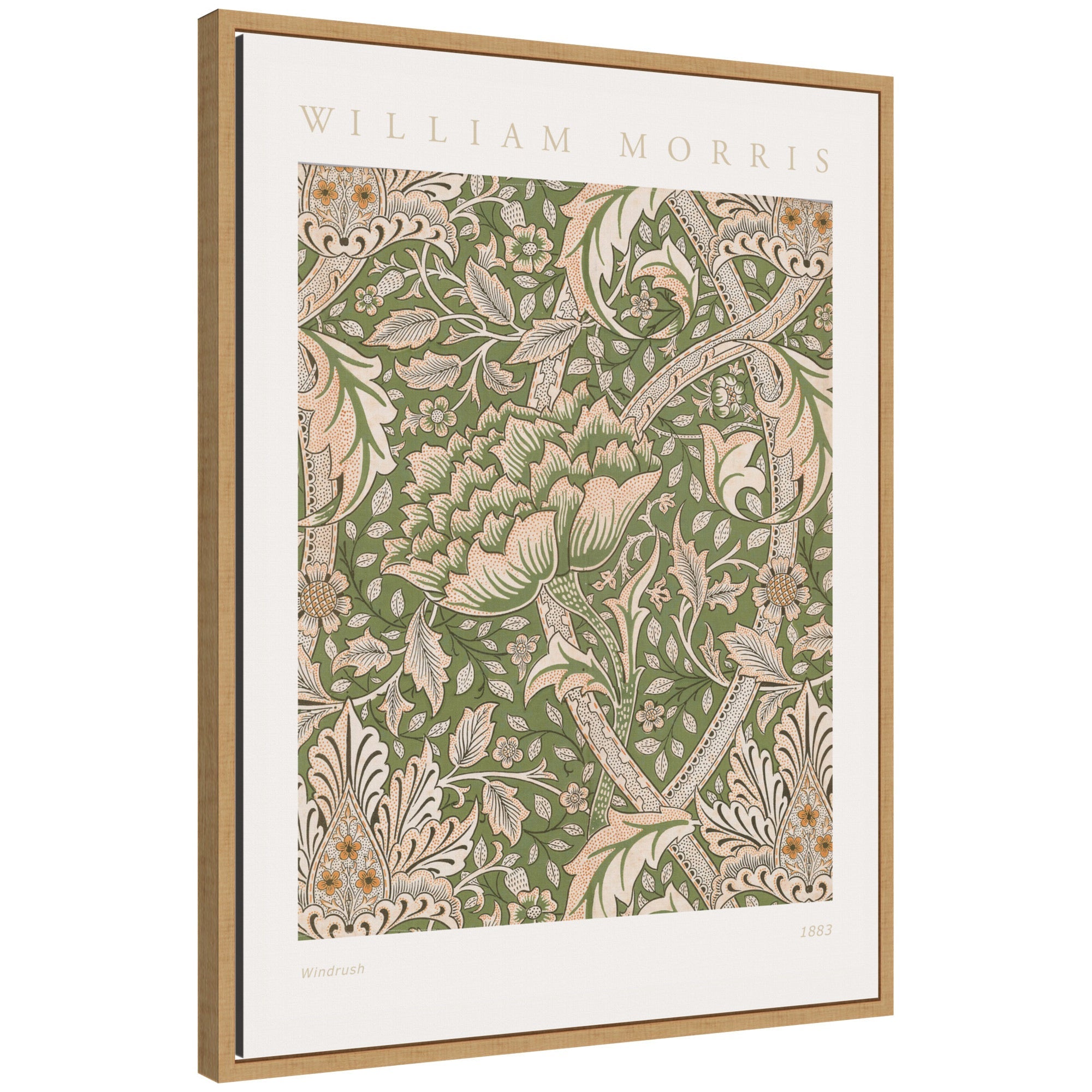 Sylvie Poster William Morris Windrush 1883 Framed Canvas by The Art Institute of Chicago