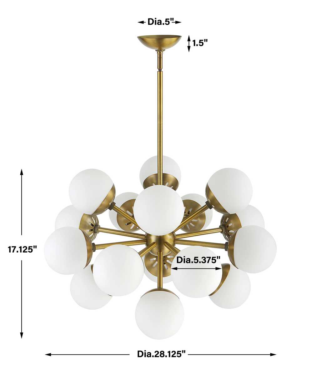 Droplet 16-Light Chandelier