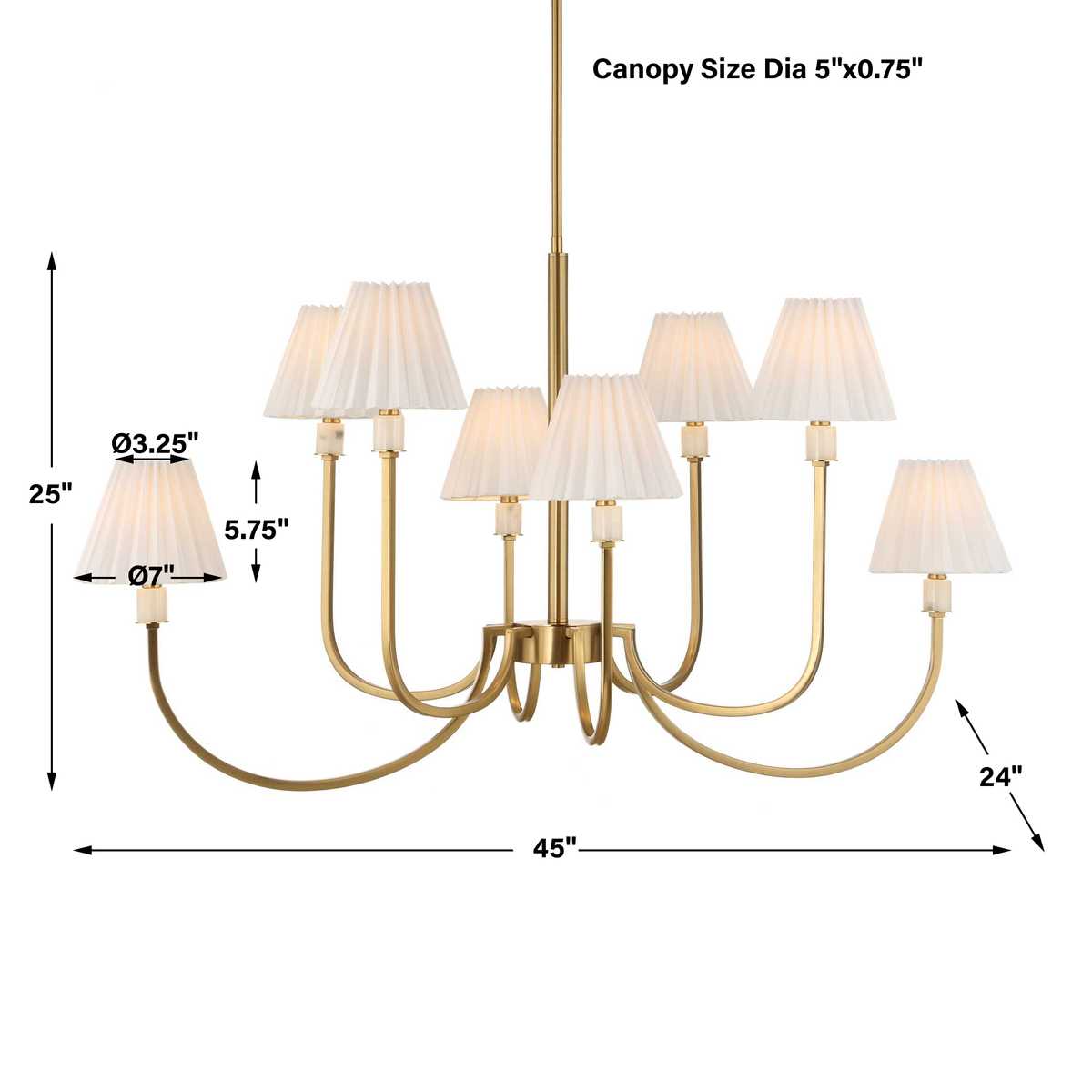 Poppins 8-Light Chandelier