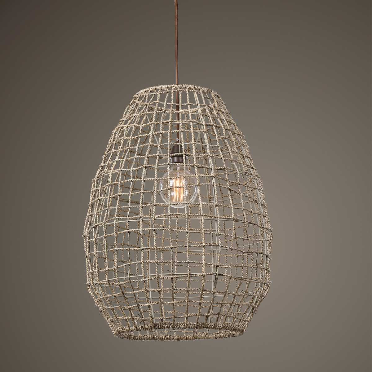 Cross Weave 1-Light Pendant