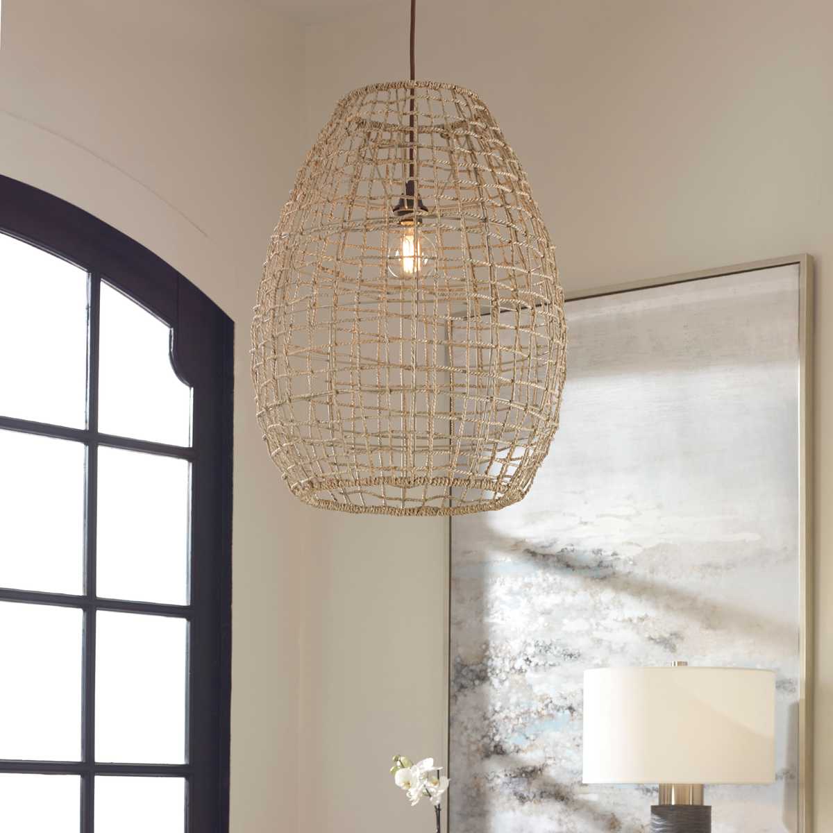 Cross Weave 1-Light Pendant
