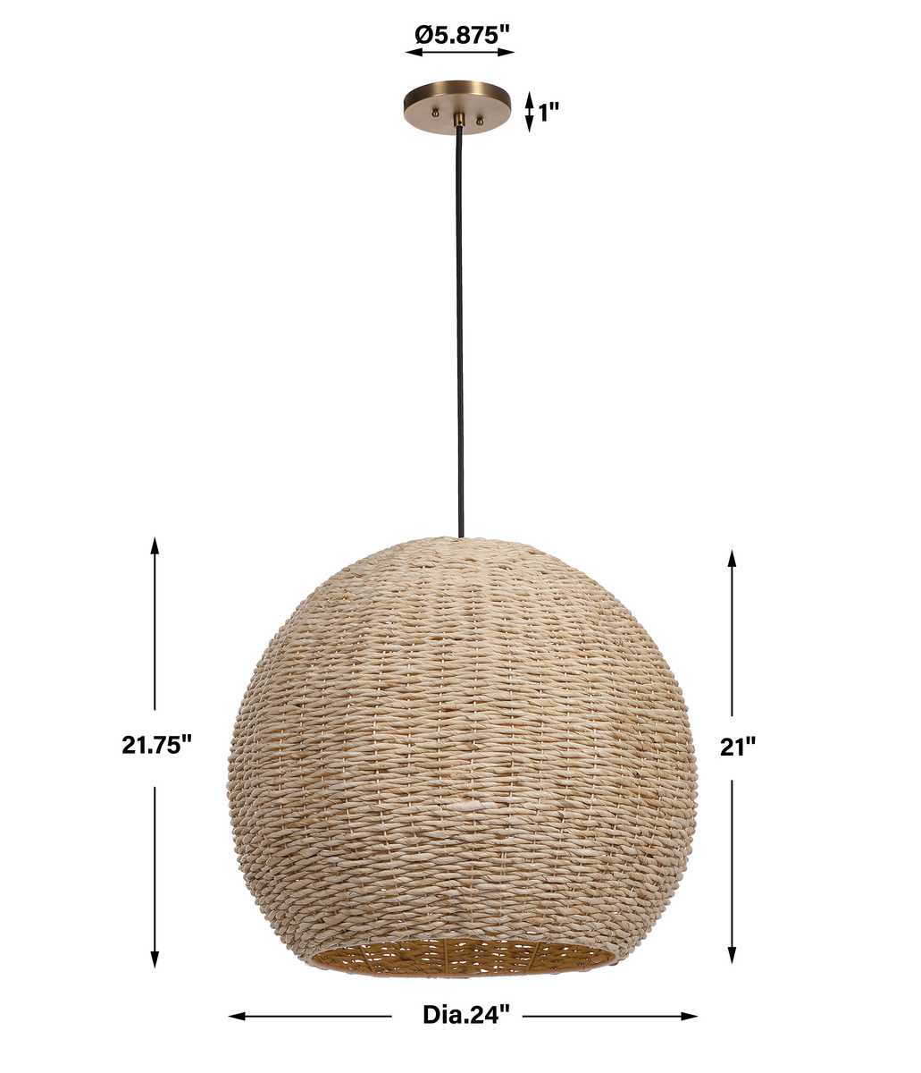Seagrass Dome 1-Light Pendant