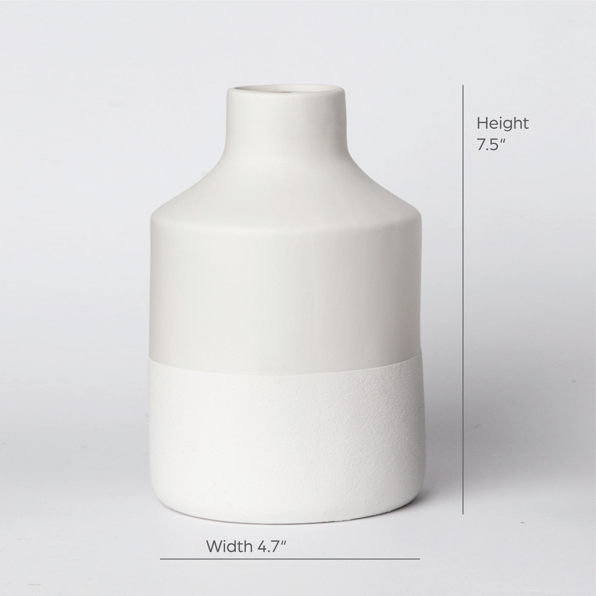 216 — Minimalist Ceramic Vase | Matte Finish Home Decor