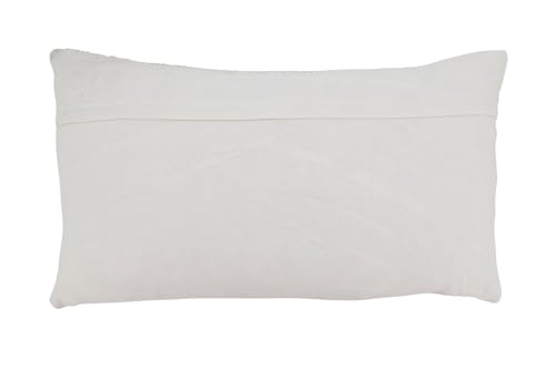 Fennco Styles Striped Textured Decorative Throw Pillow Cover 16" W x 24" L – Natural Woven Cushion Case for Home, Couch, Bedroom, Living Room and Office Décor