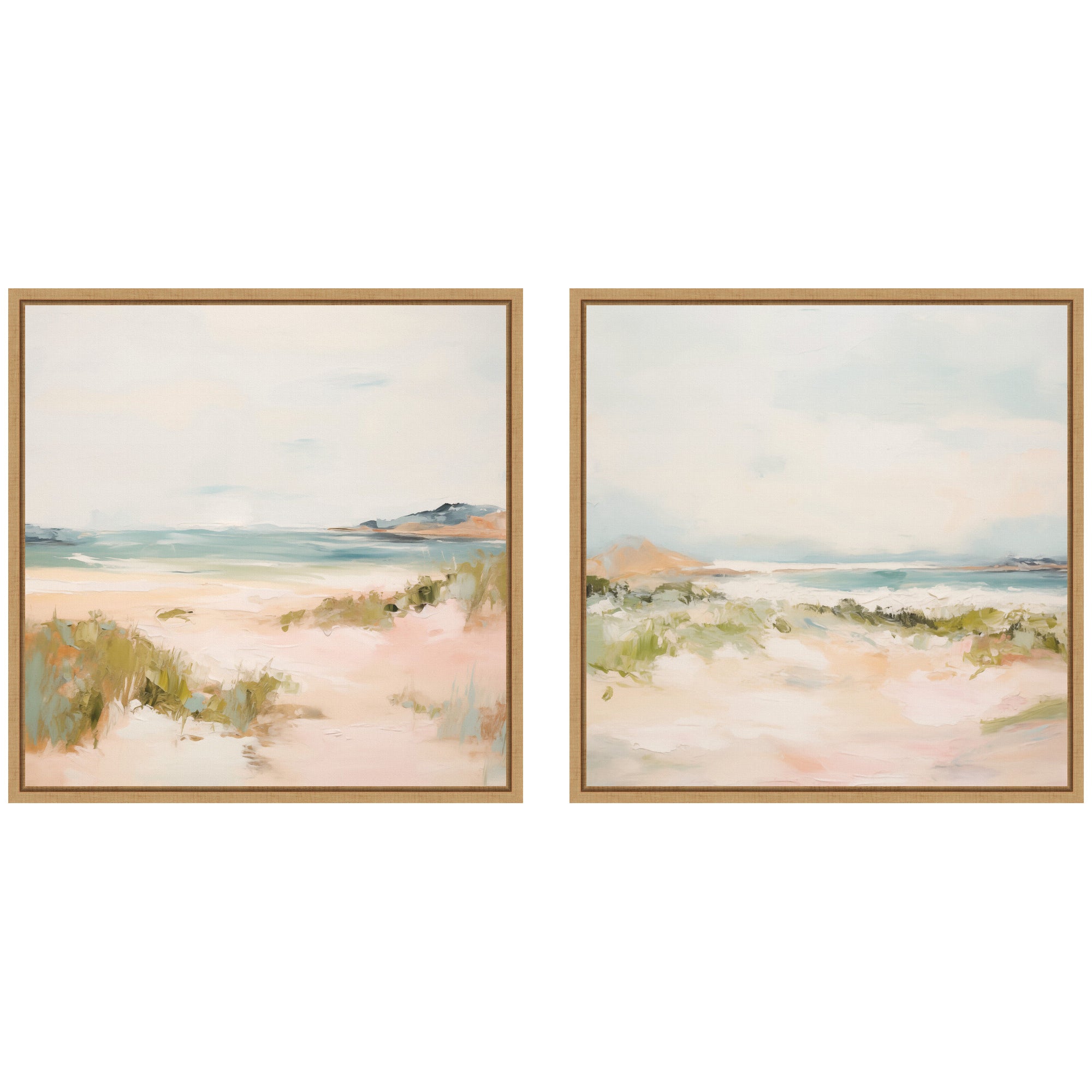 Tranquil Landscape Square 2 Piece Framed Canvas Wall Art Set by Amy Lighthall