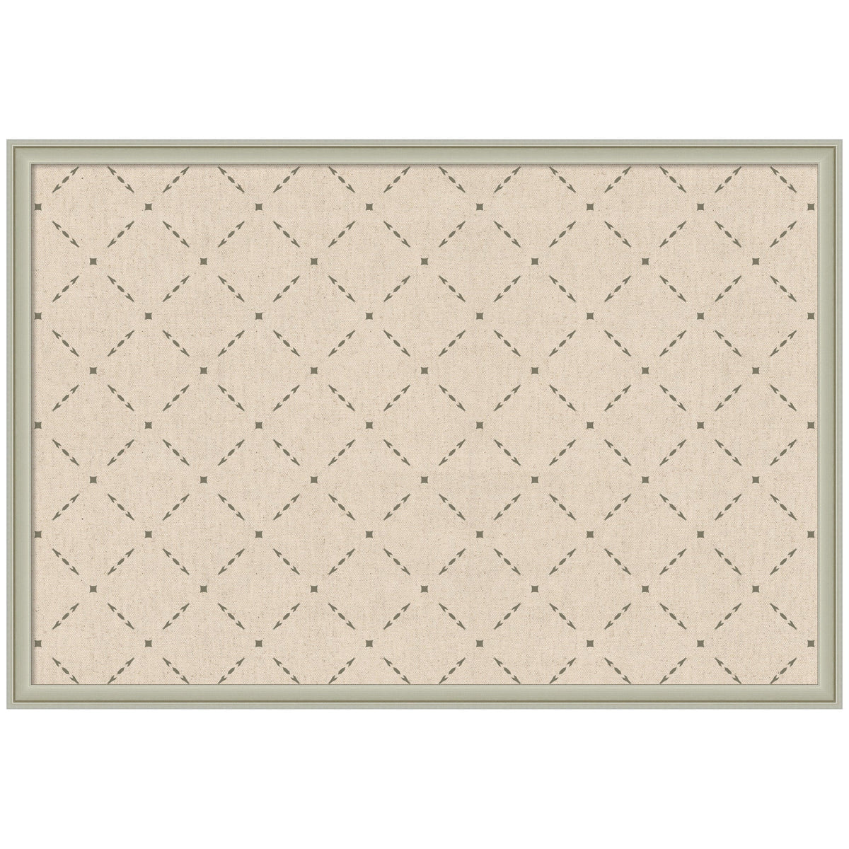 Pinboard Green Lattice Print