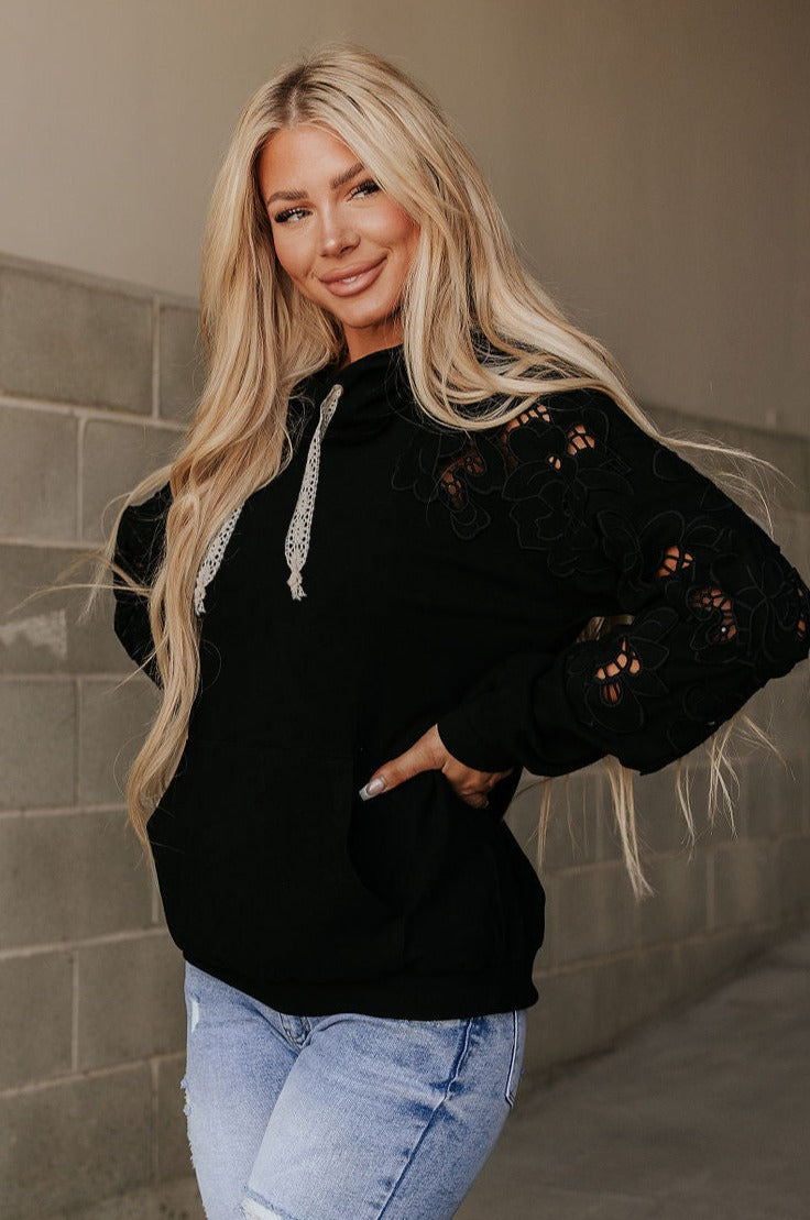 University Hoodie - Love Story Black