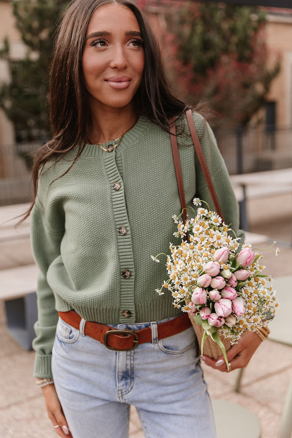 Cloud Knit Cardigan - Fern