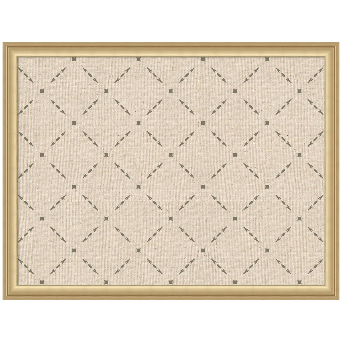 Pinboard Green Lattice Print