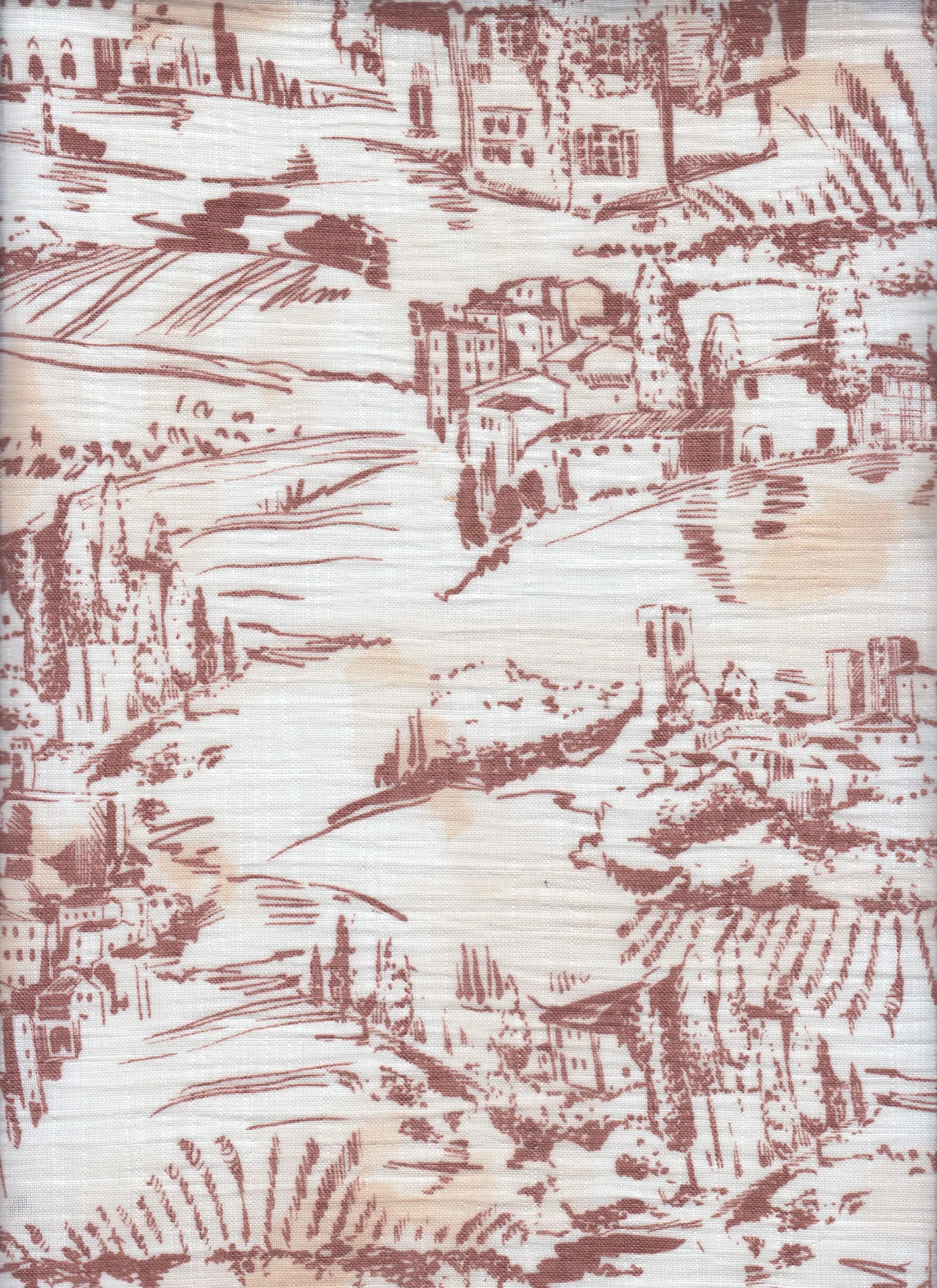 Brown Toile Ruffle Nursing Pillow Cover