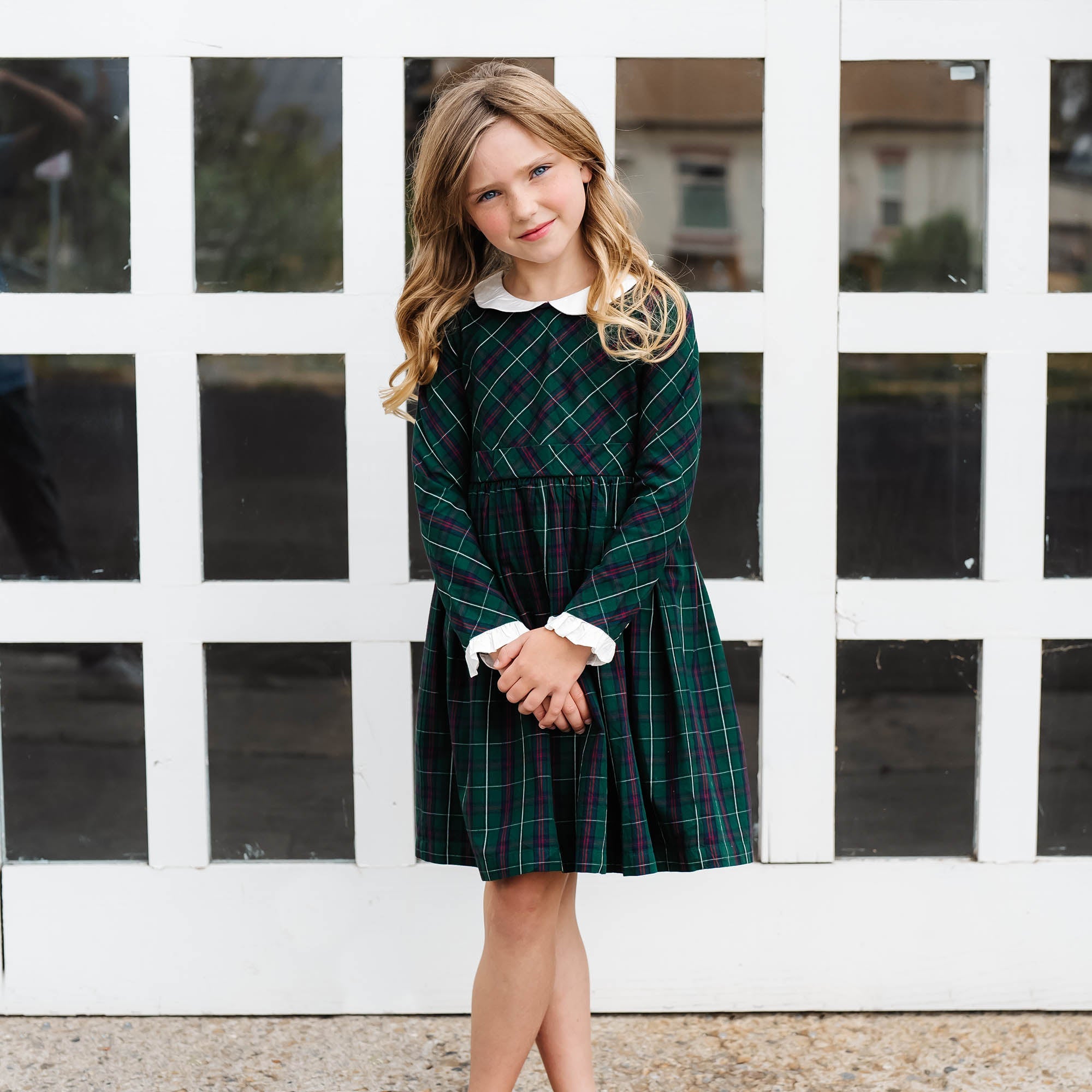 Organic Ruffle Cuff Party Dress
