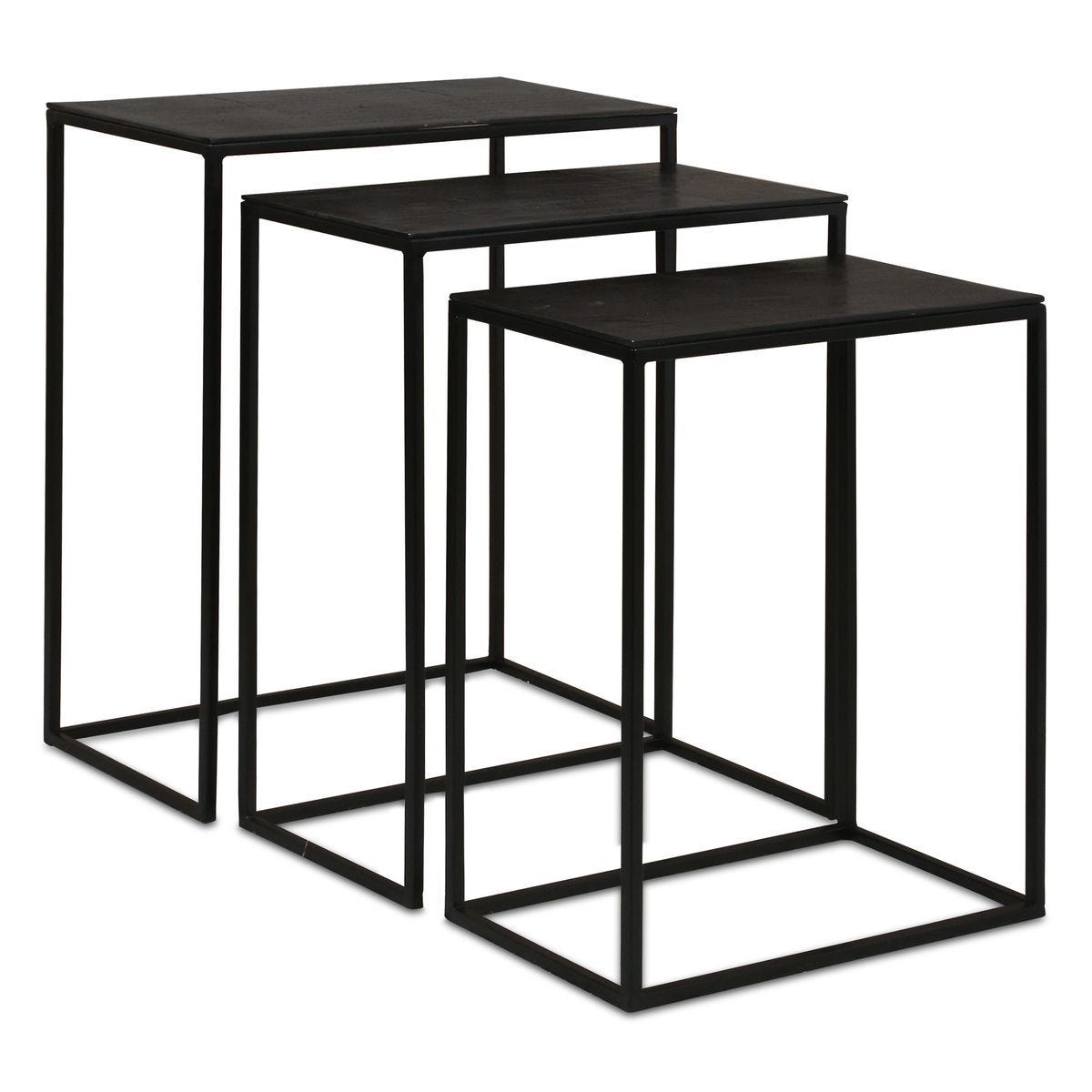 Coreene Nesting Tables - Set of 3 - Black