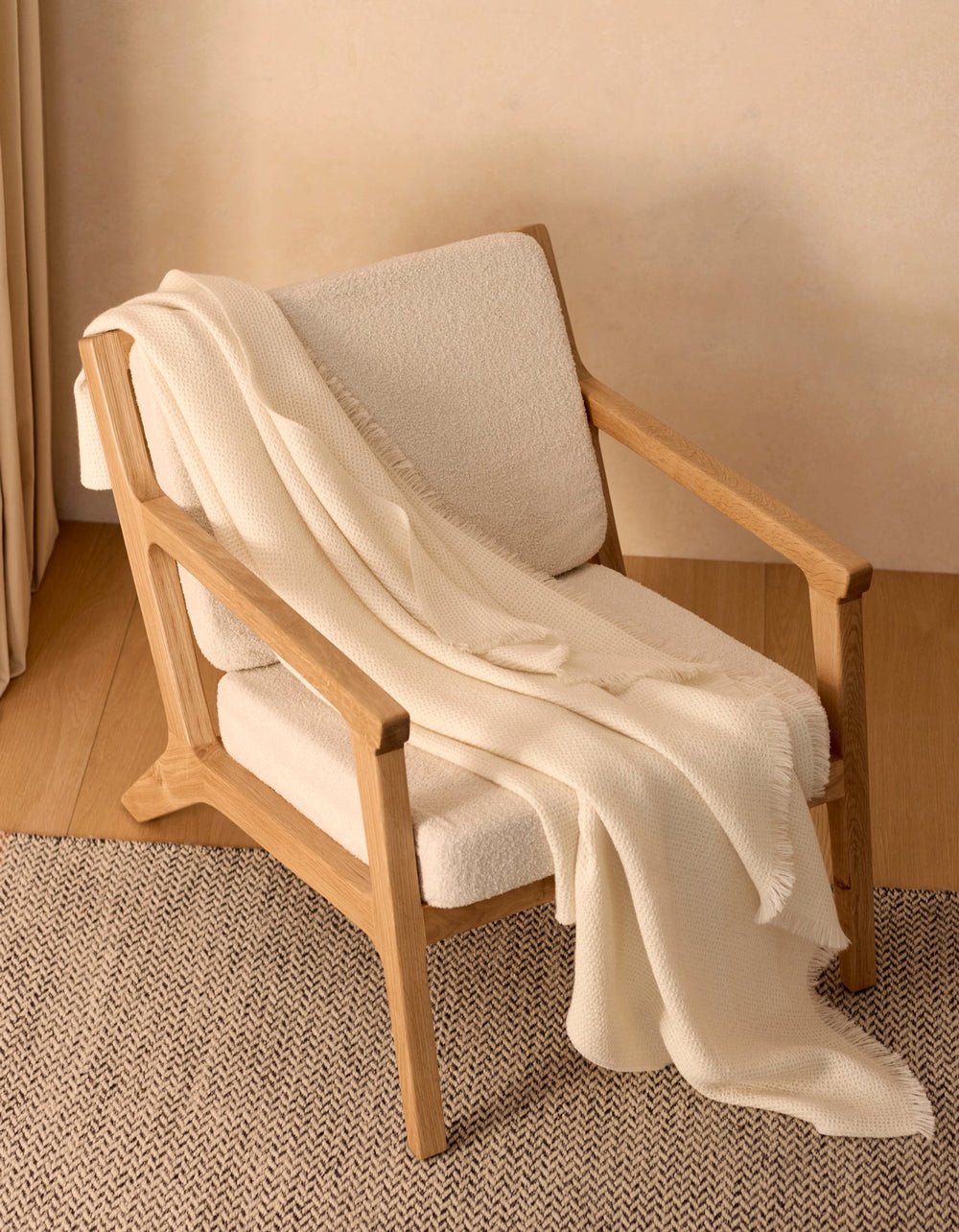 Alpaca Waffle Throw