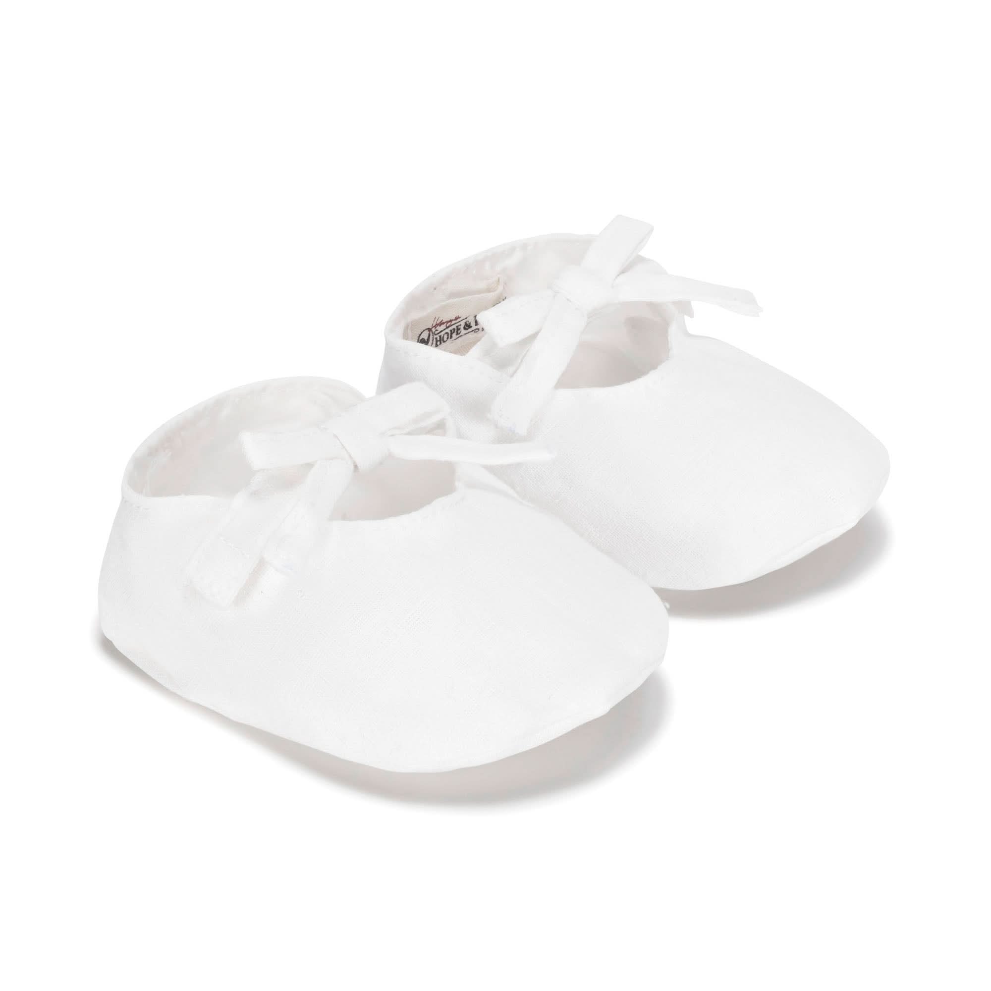 Linen Bow Soft Shoe