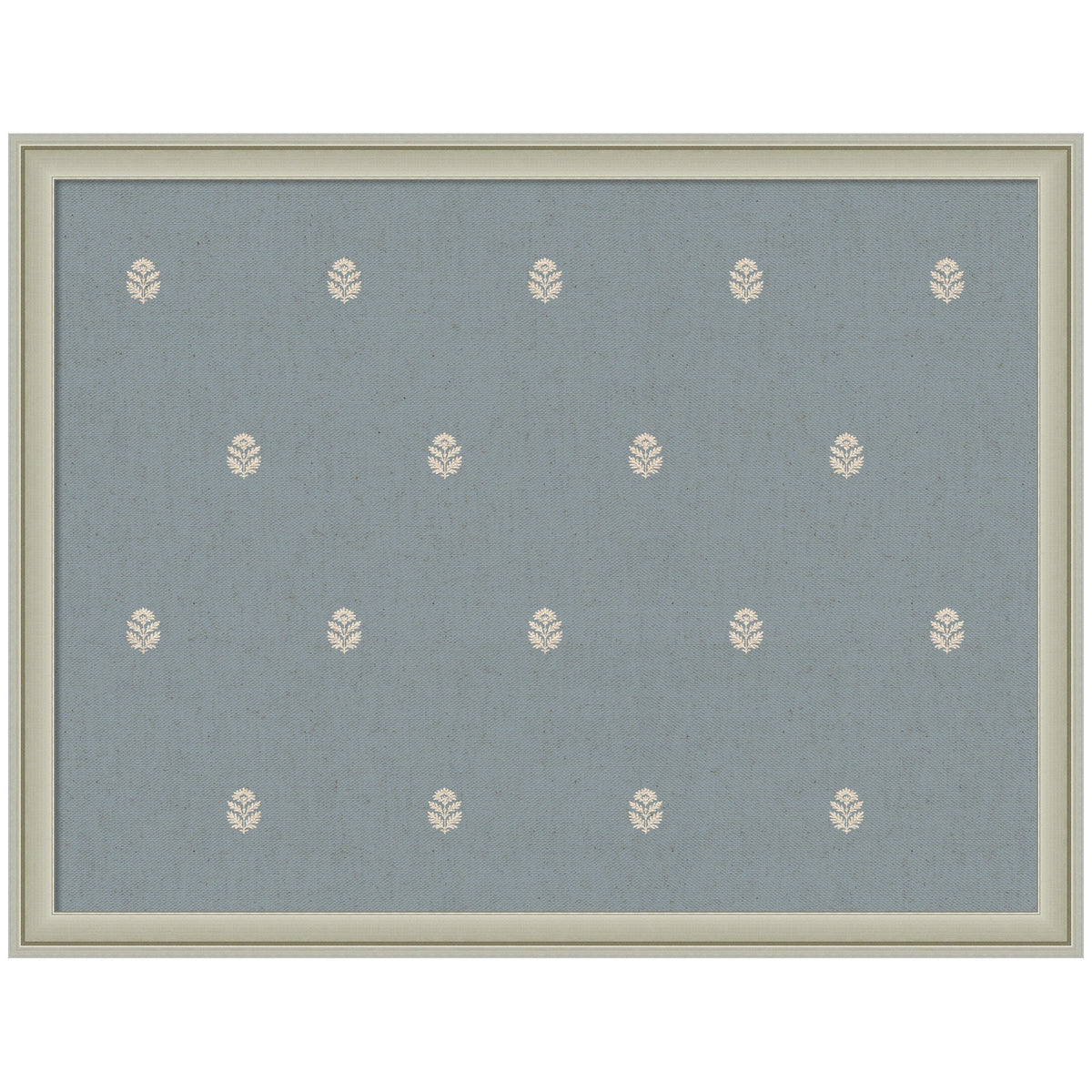 Pinboard Blue Botanical Block Print