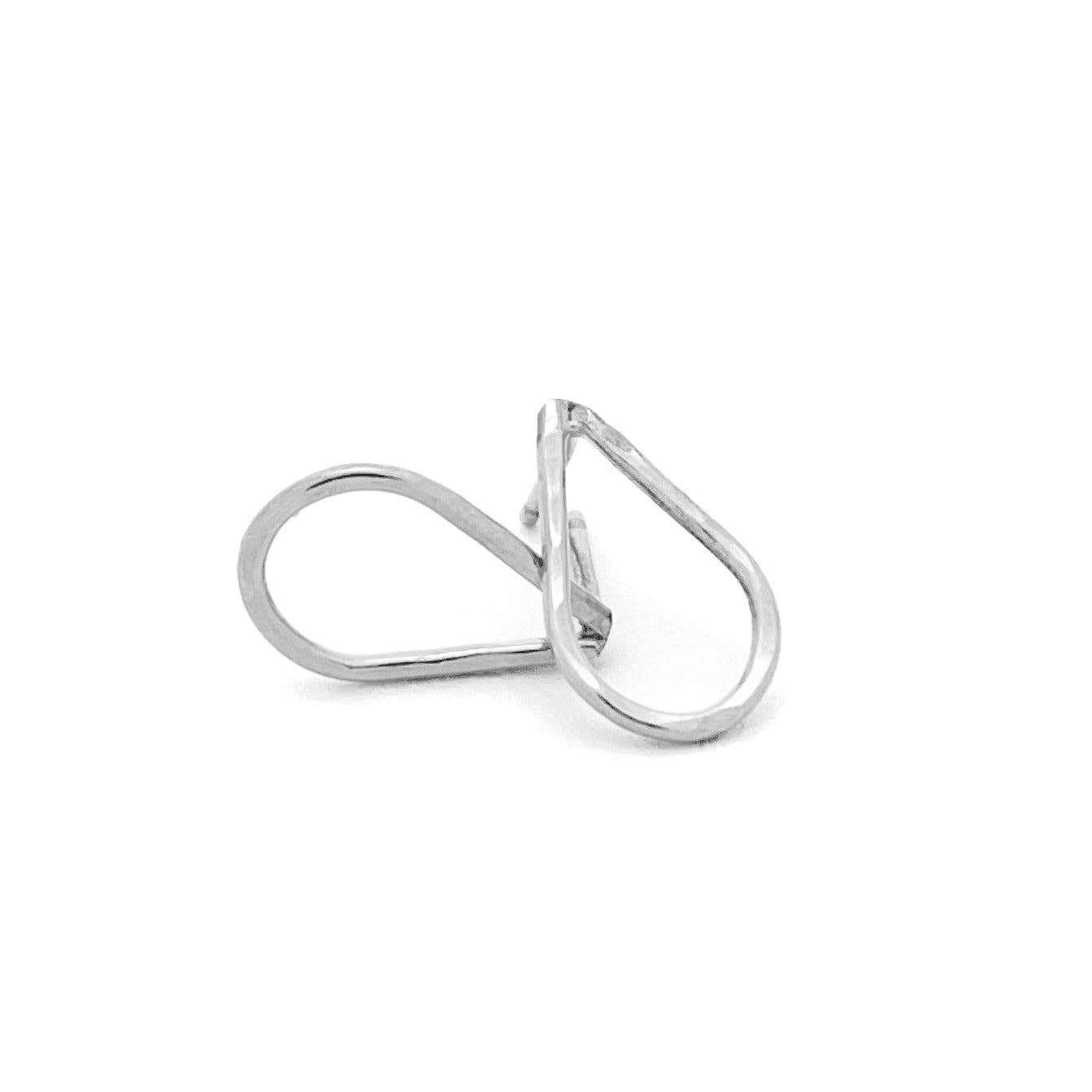 Teardrop Stud Earrings