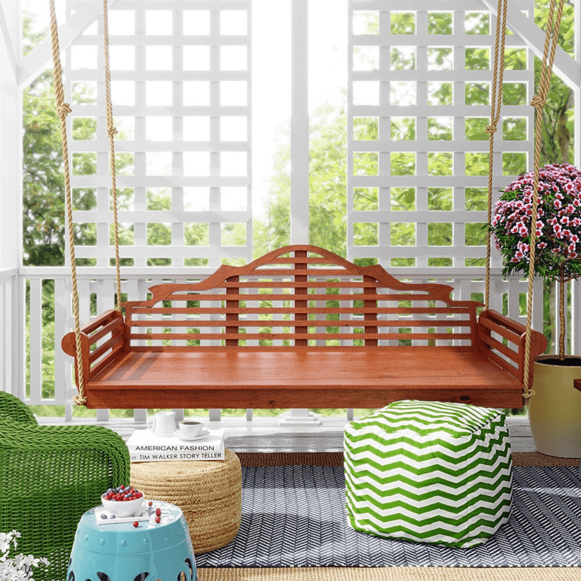 Keystone Amish Co. 5 Foot Milan Red Cedar Swing Bed